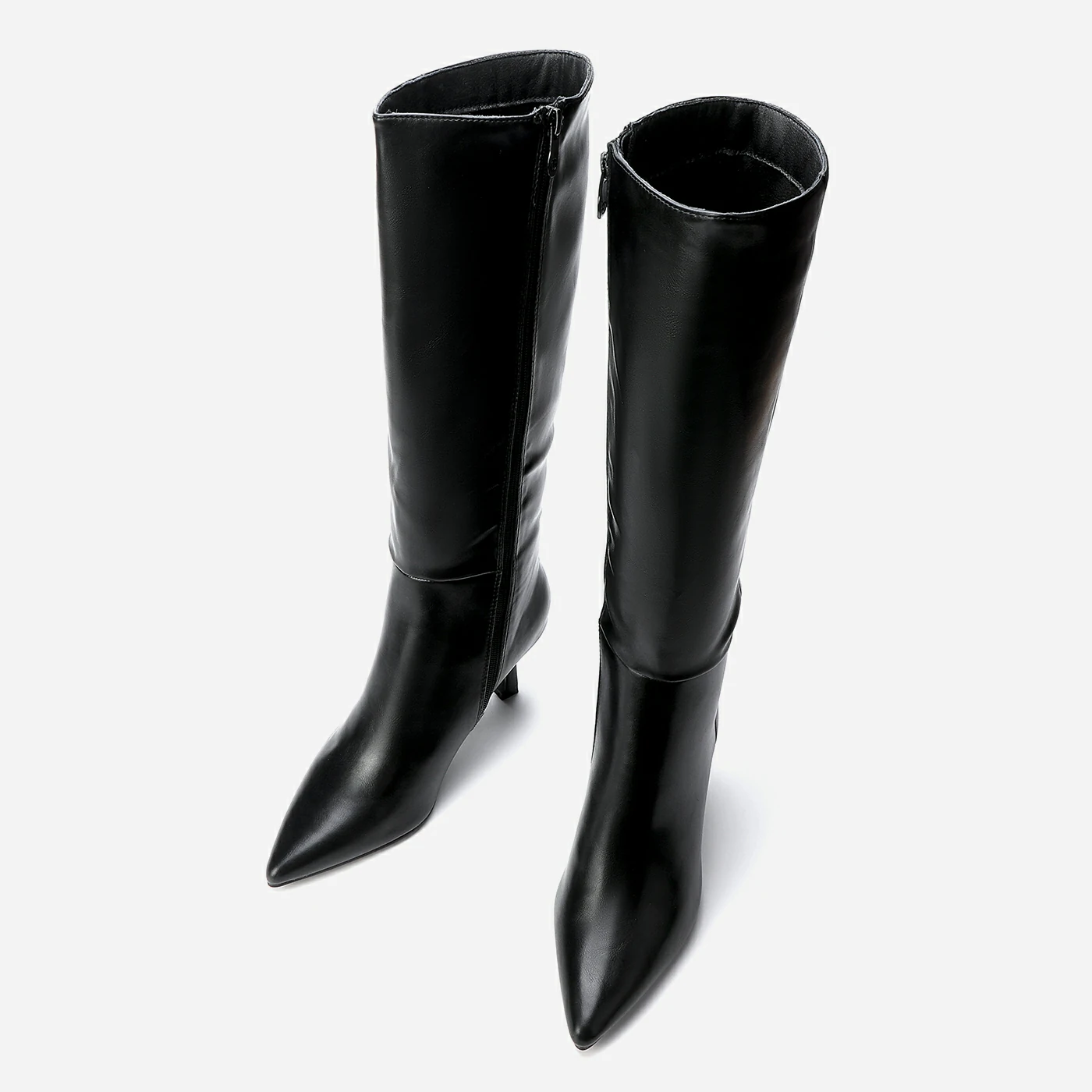 מגף עקב שחור 41