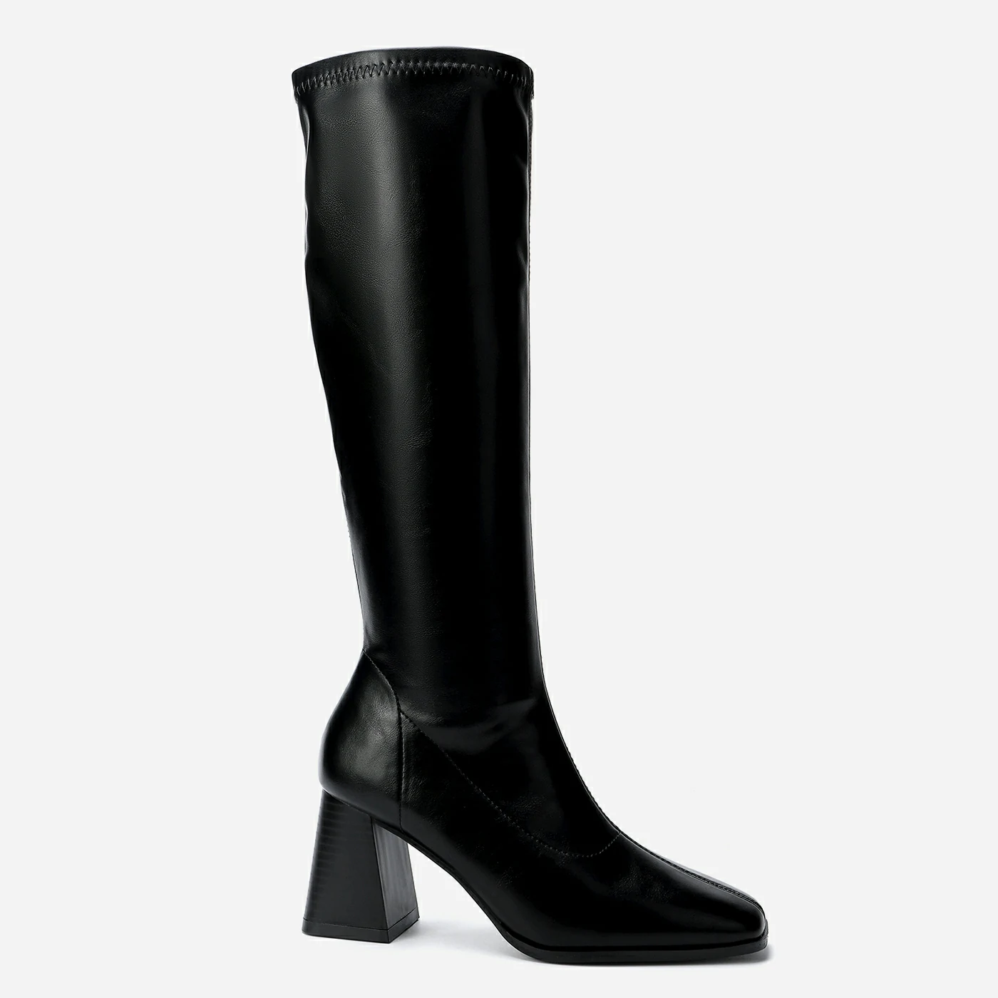 מגף עקב שחור 40