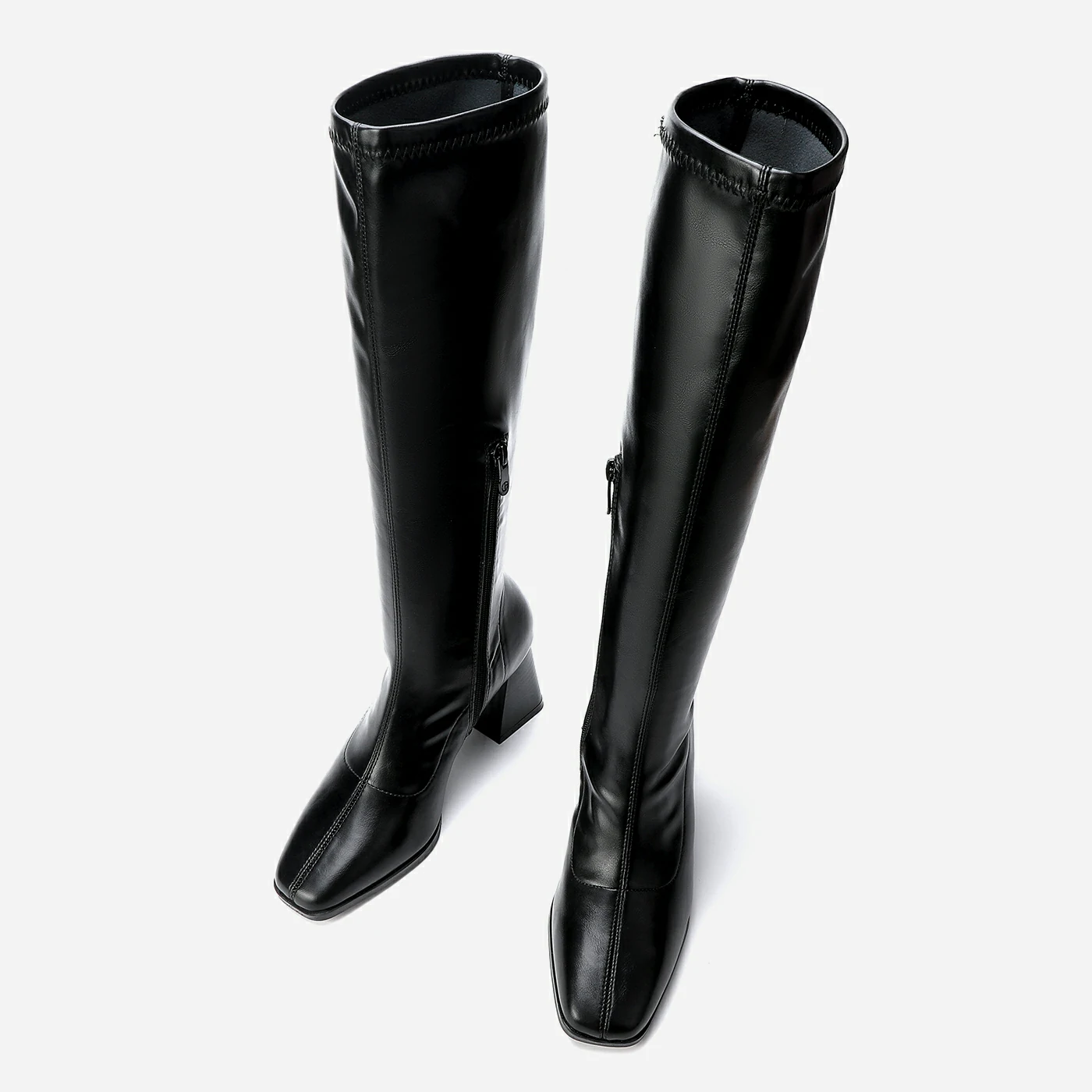 מגף עקב שחור 40