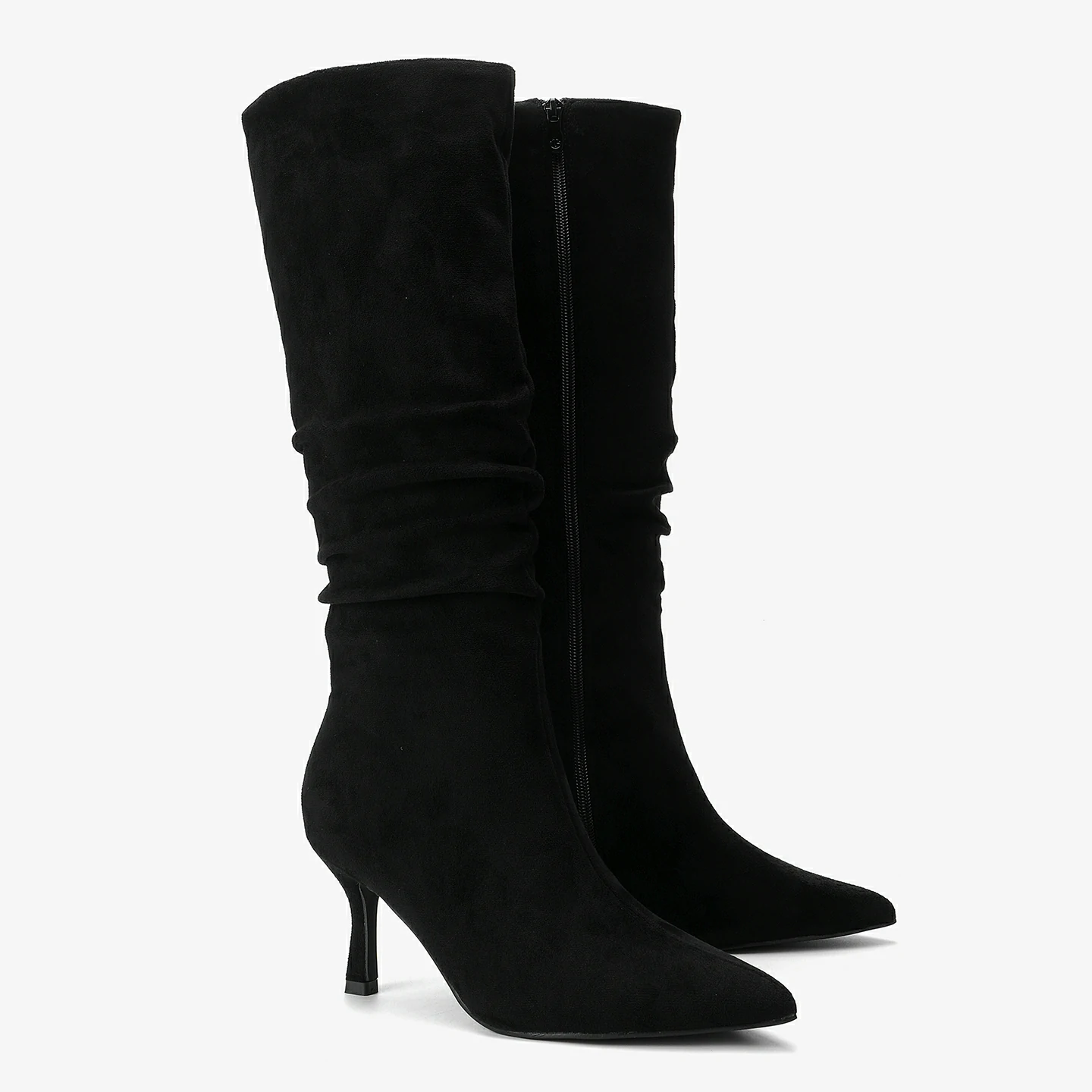 מגף עקב שחור 37