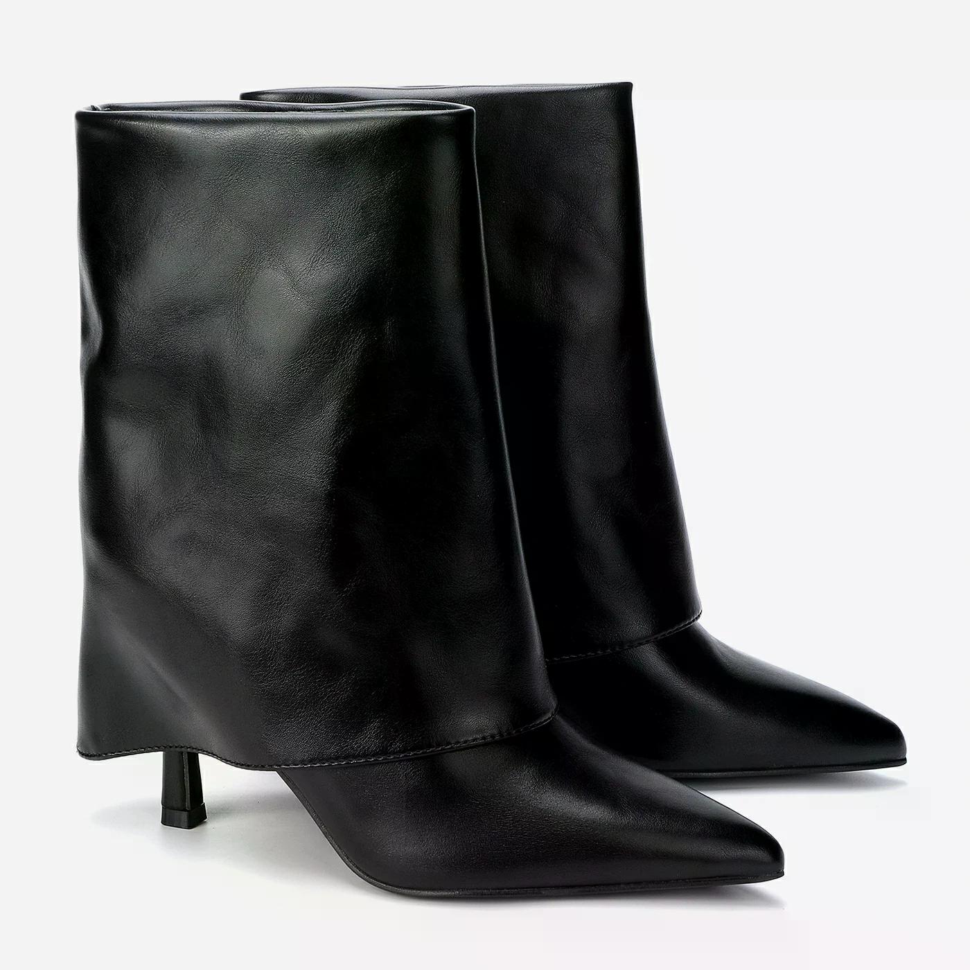 מגף עקב שחור 39