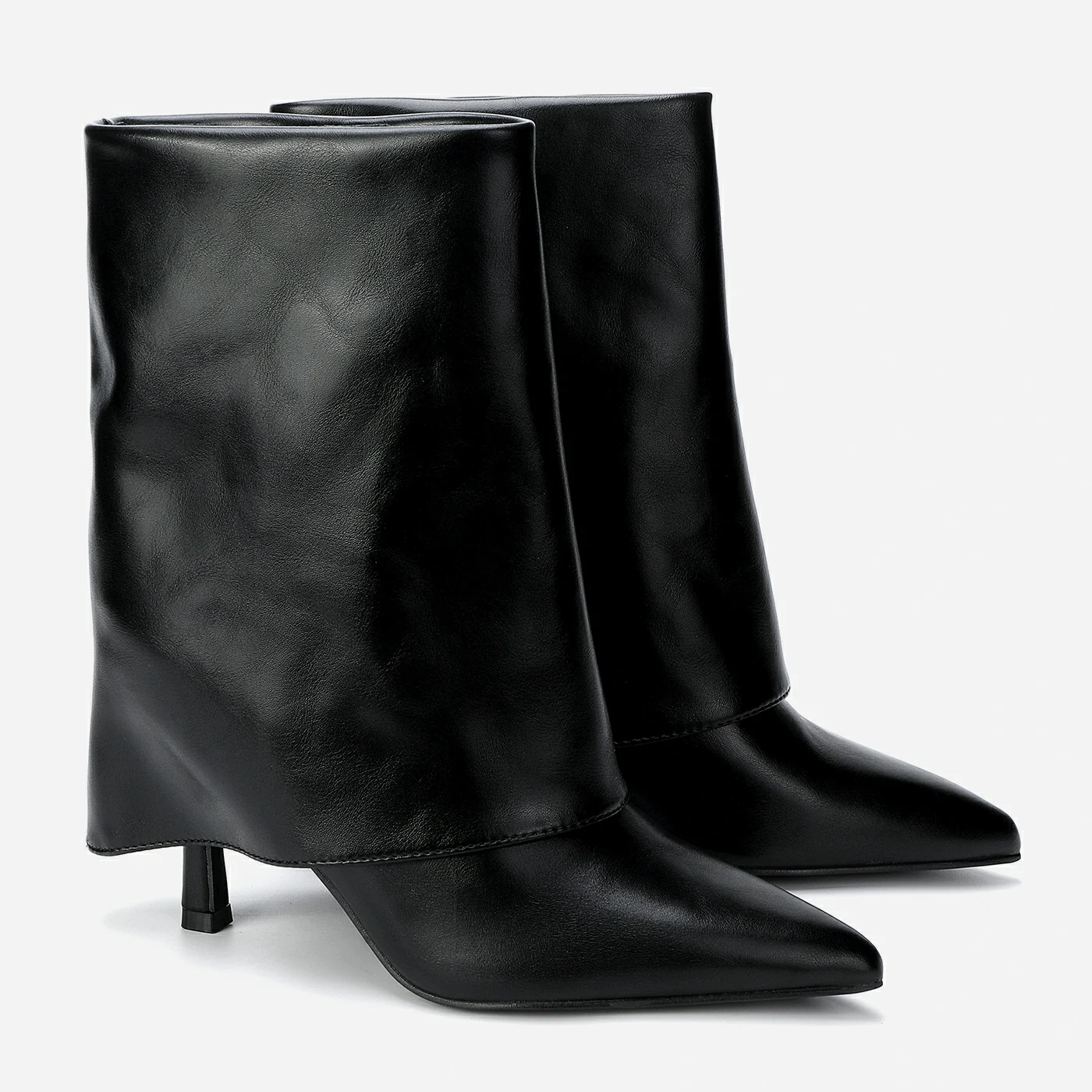 מגף עקב שחור 38