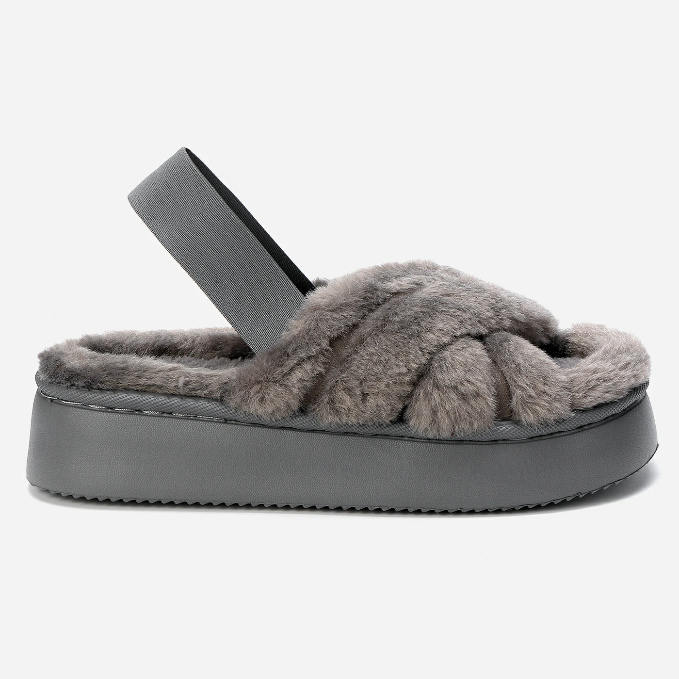 נעלי בית אפור 40