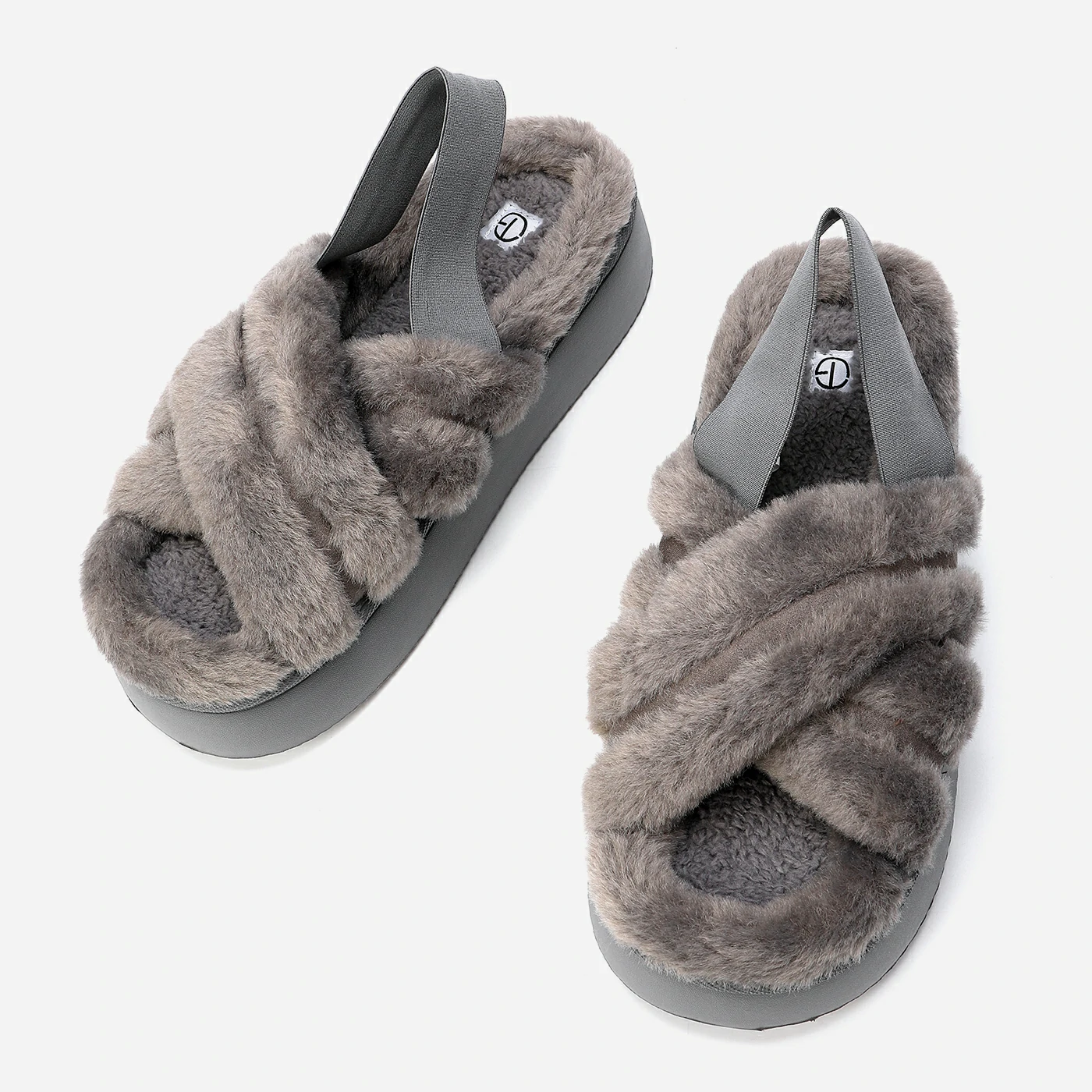 נעלי בית אפור 40