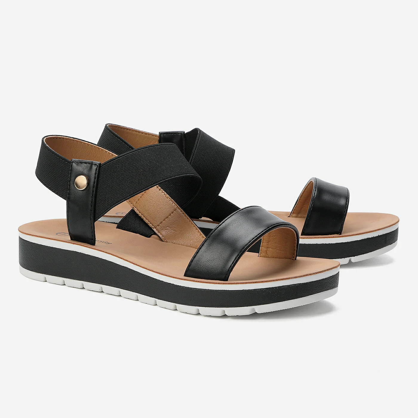 סנדל פלטפורמה שחור 37