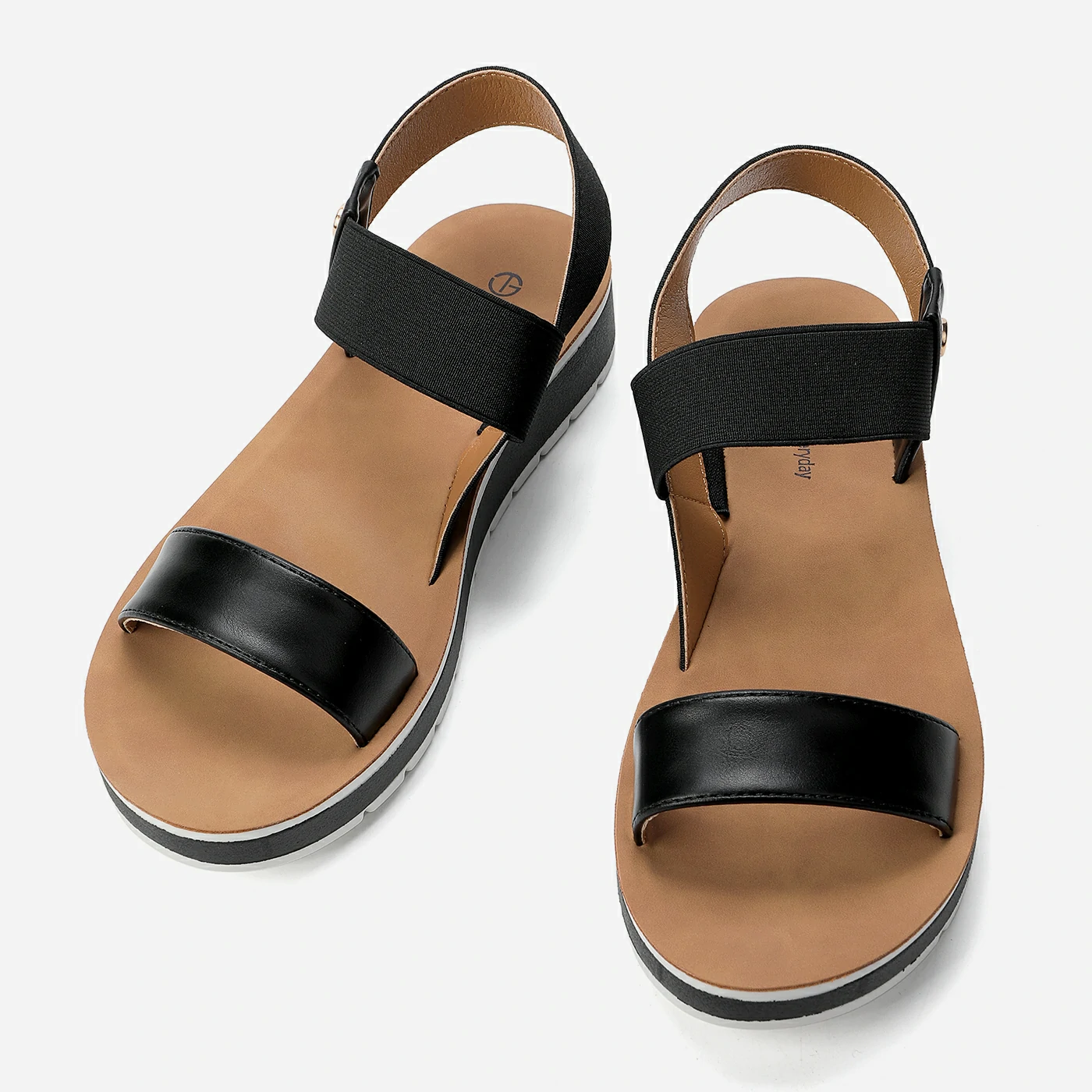 סנדל פלטפורמה שחור 37