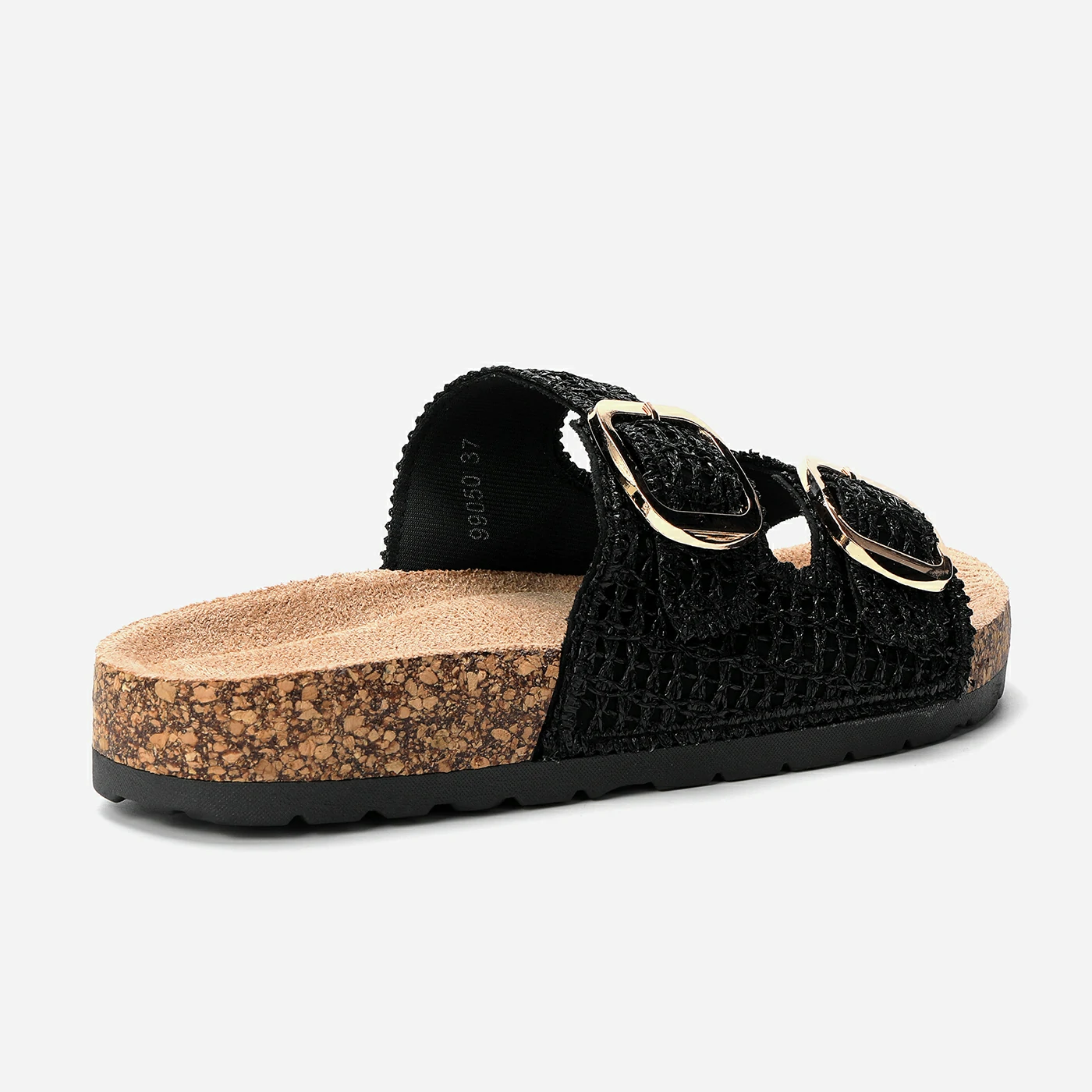 כפכף פלטפורמה שחור 39