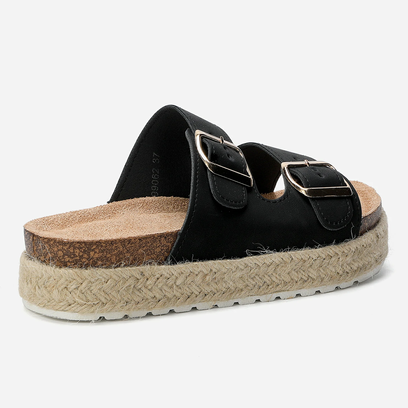 כפכף פלטפורמה שחור 37