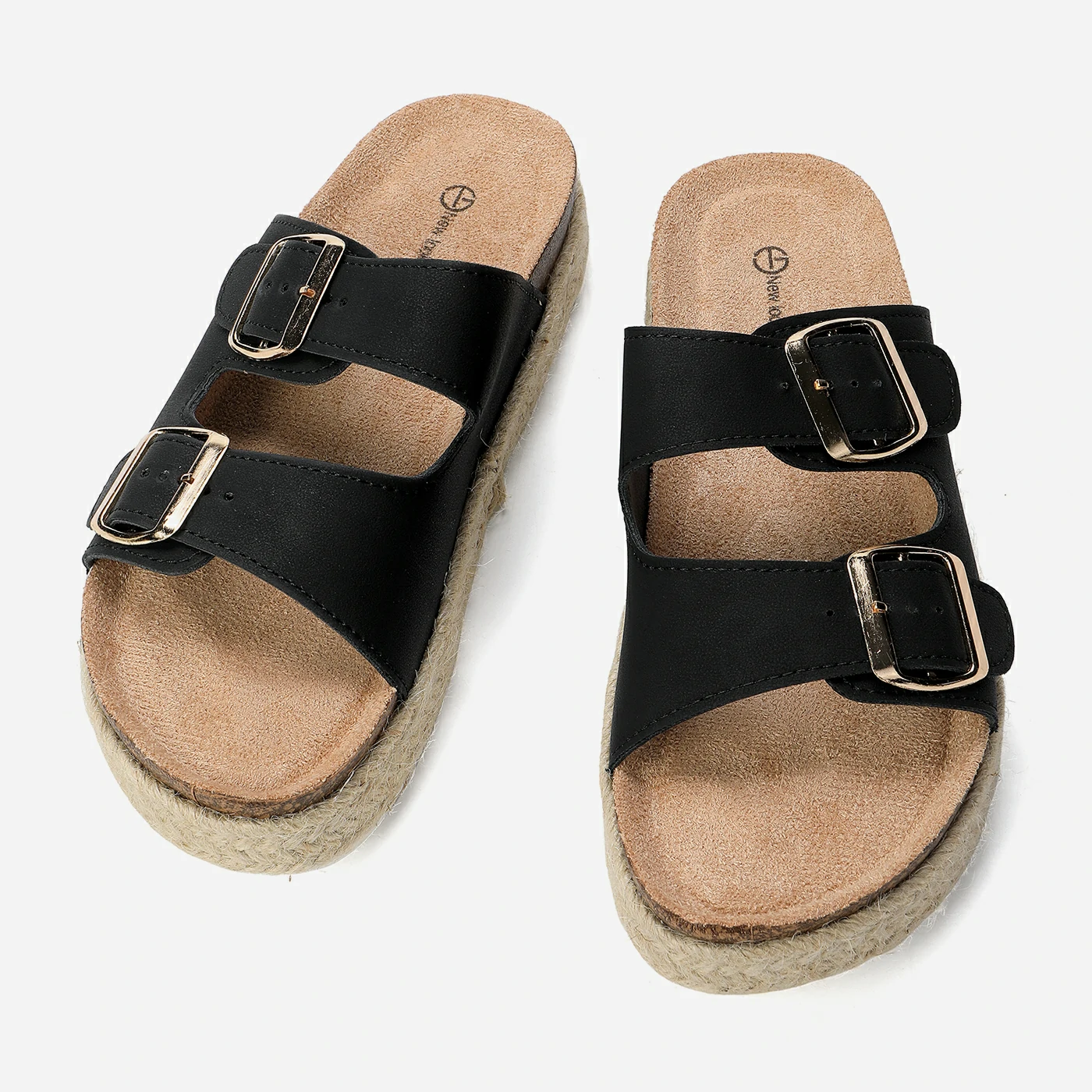 כפכף פלטפורמה שחור 37