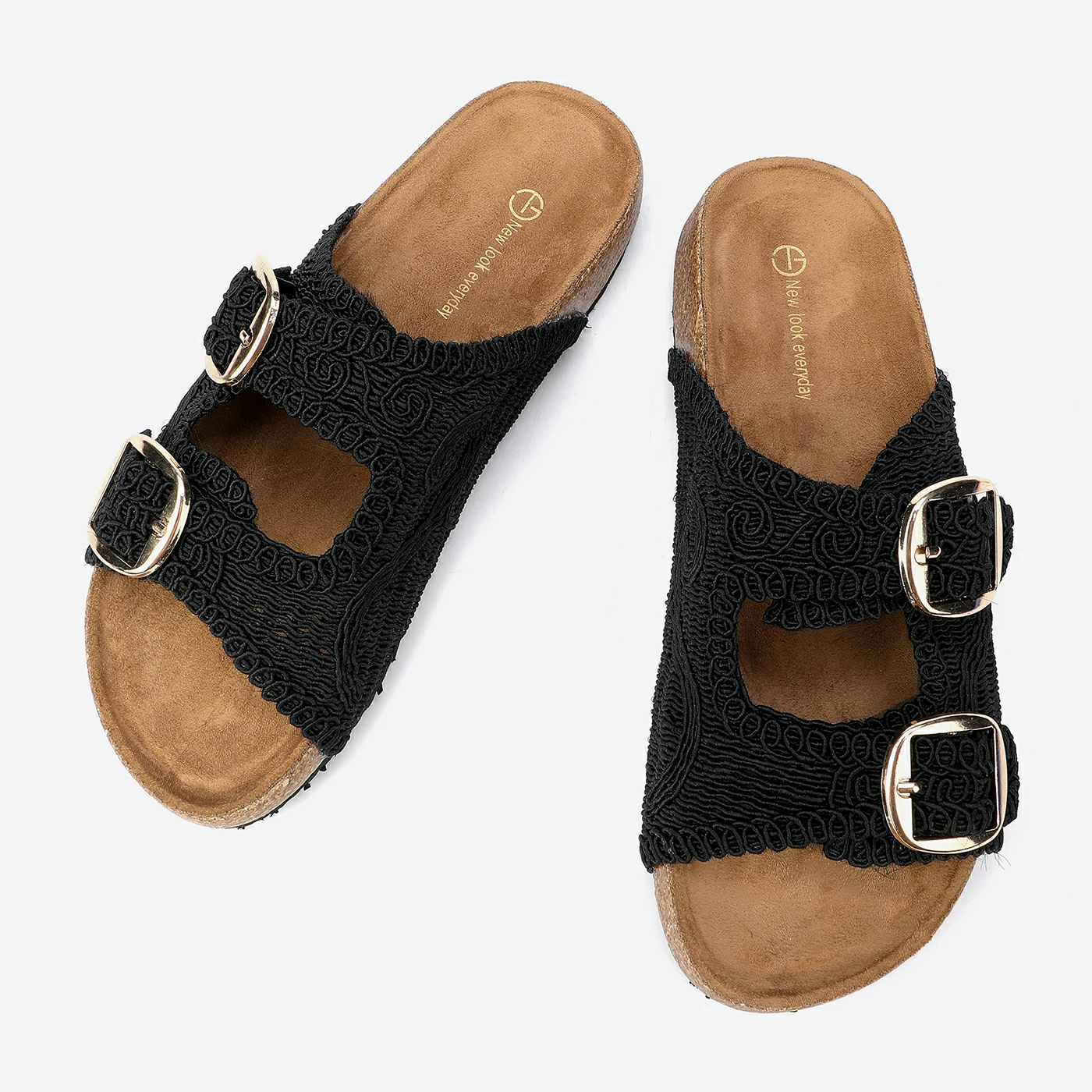 כפכף שטוח שחור 38