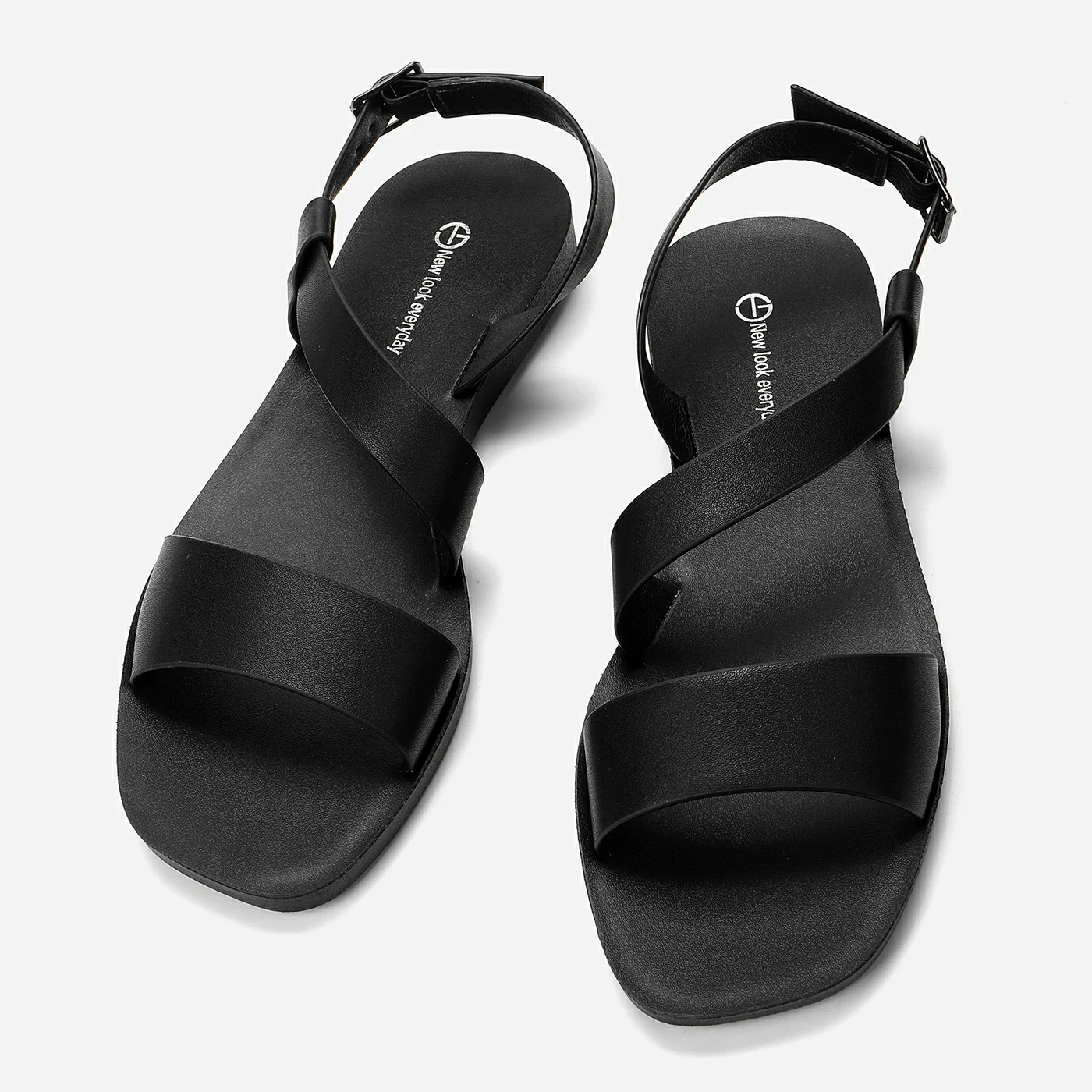 סנדל שטוח שחור 41