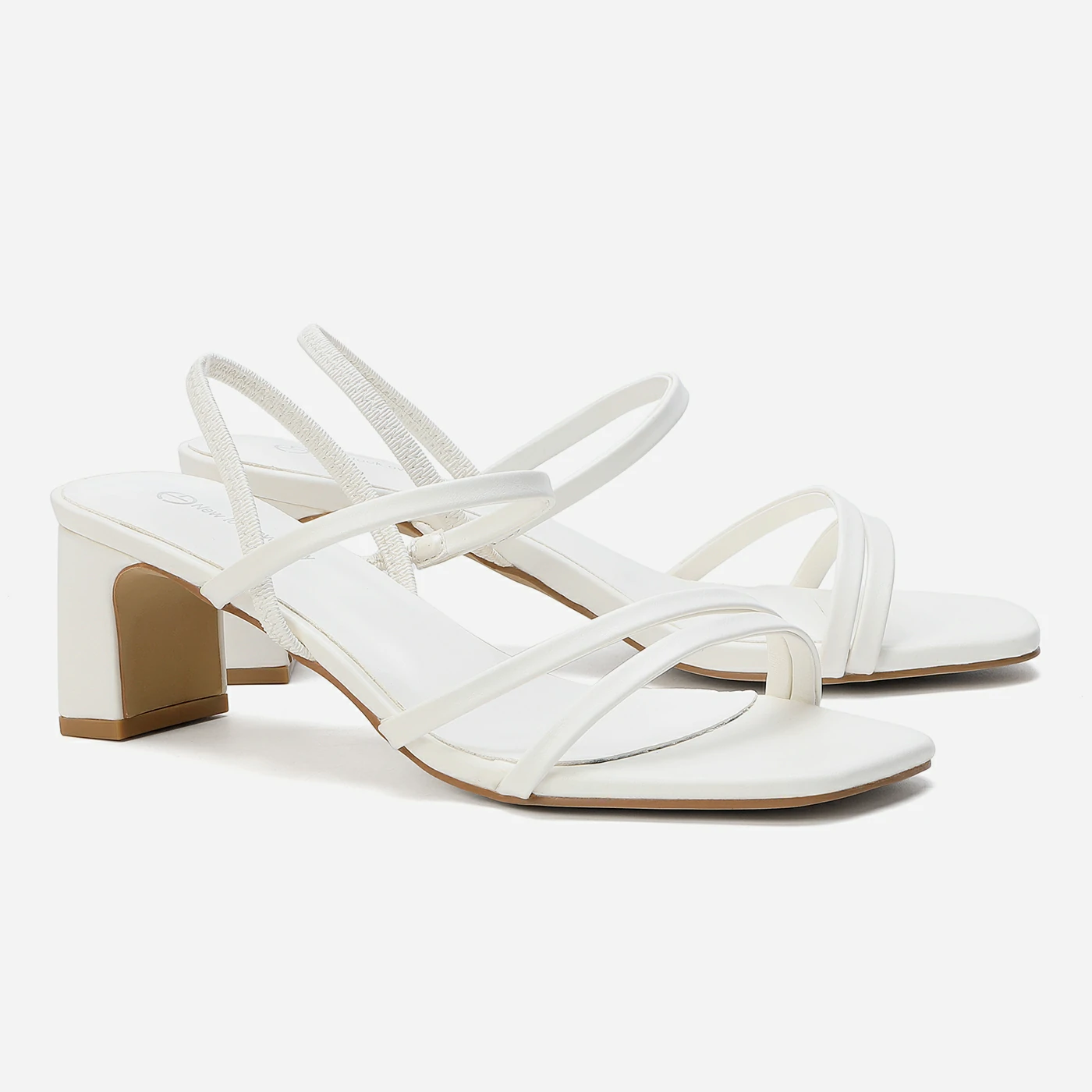 סנדל עקב לבן 36