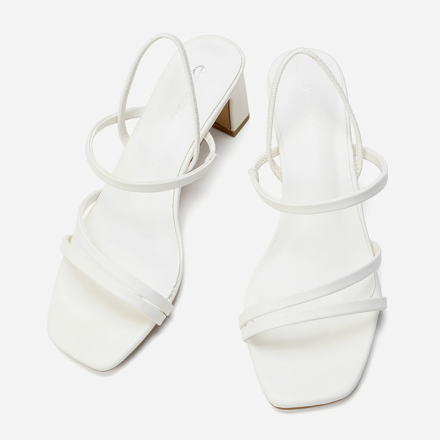 סנדל עקב לבן 36