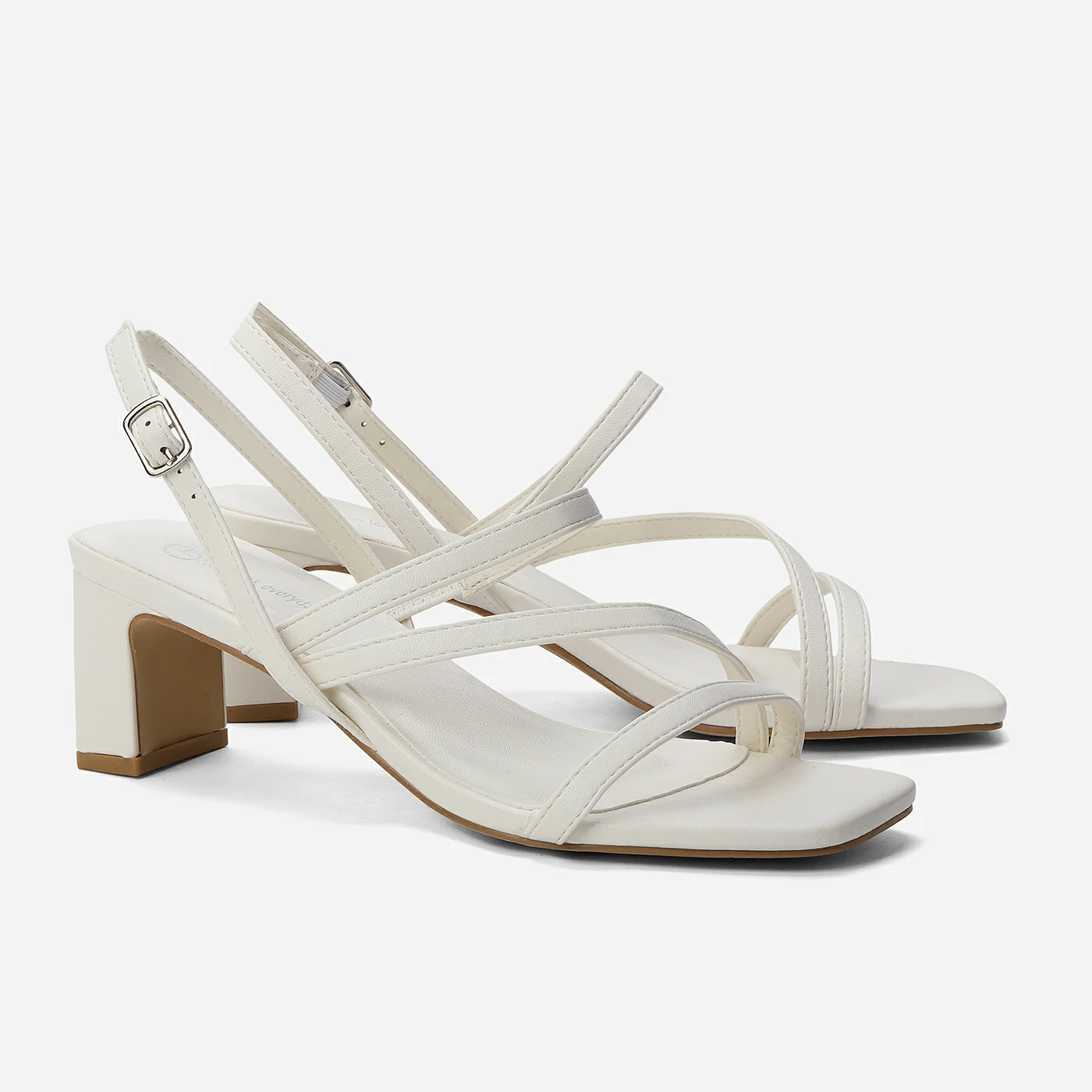 סנדל עקב לבן 37