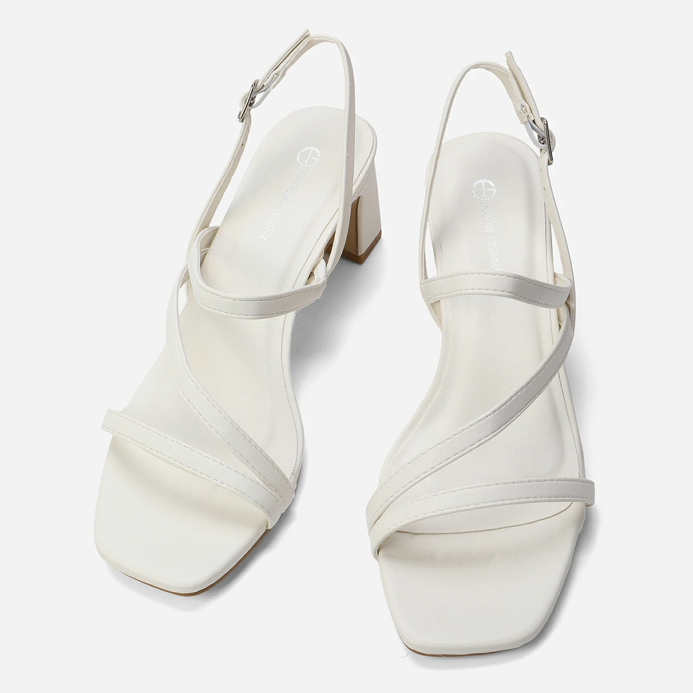 סנדל עקב לבן 37