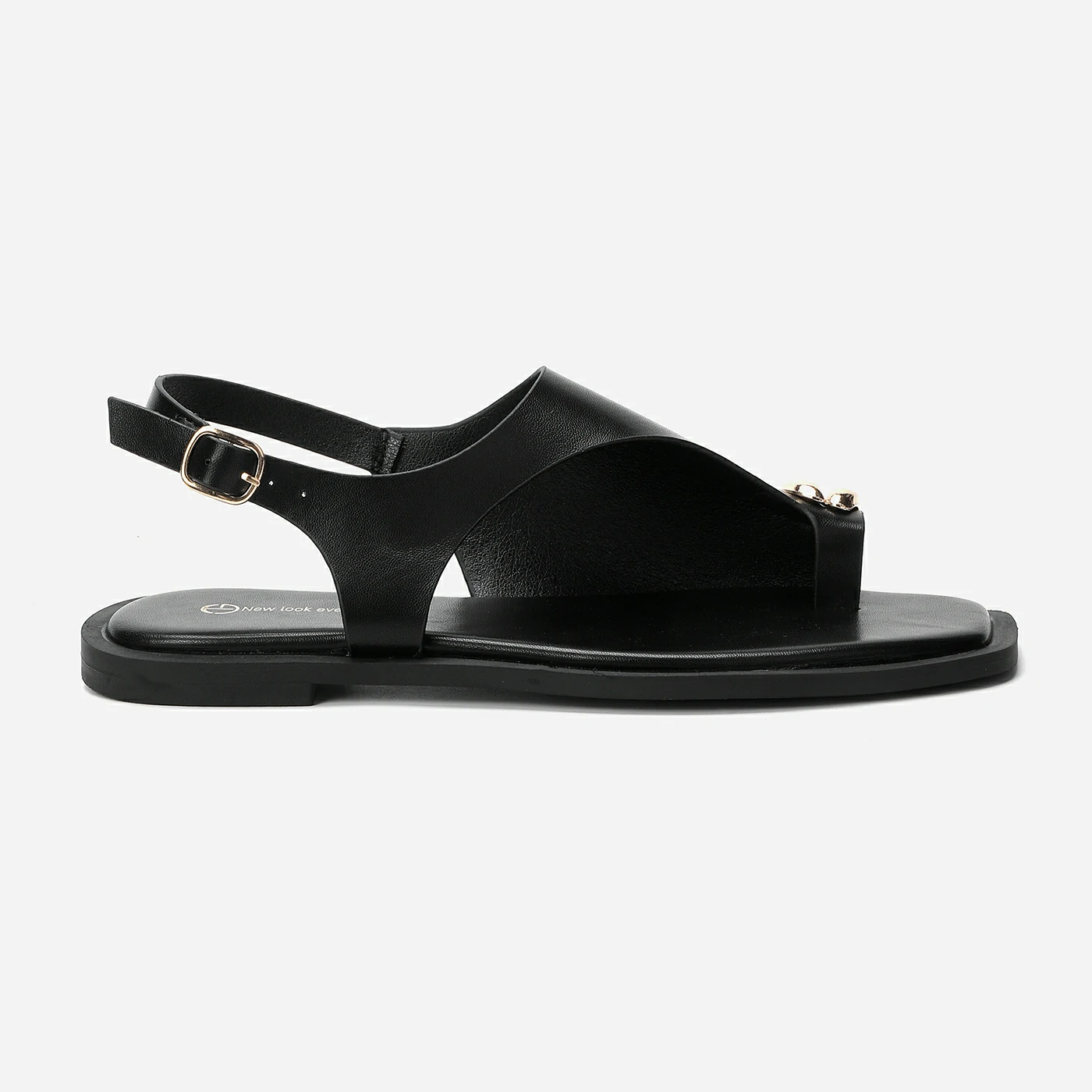 סנדל שטוח שחור 37