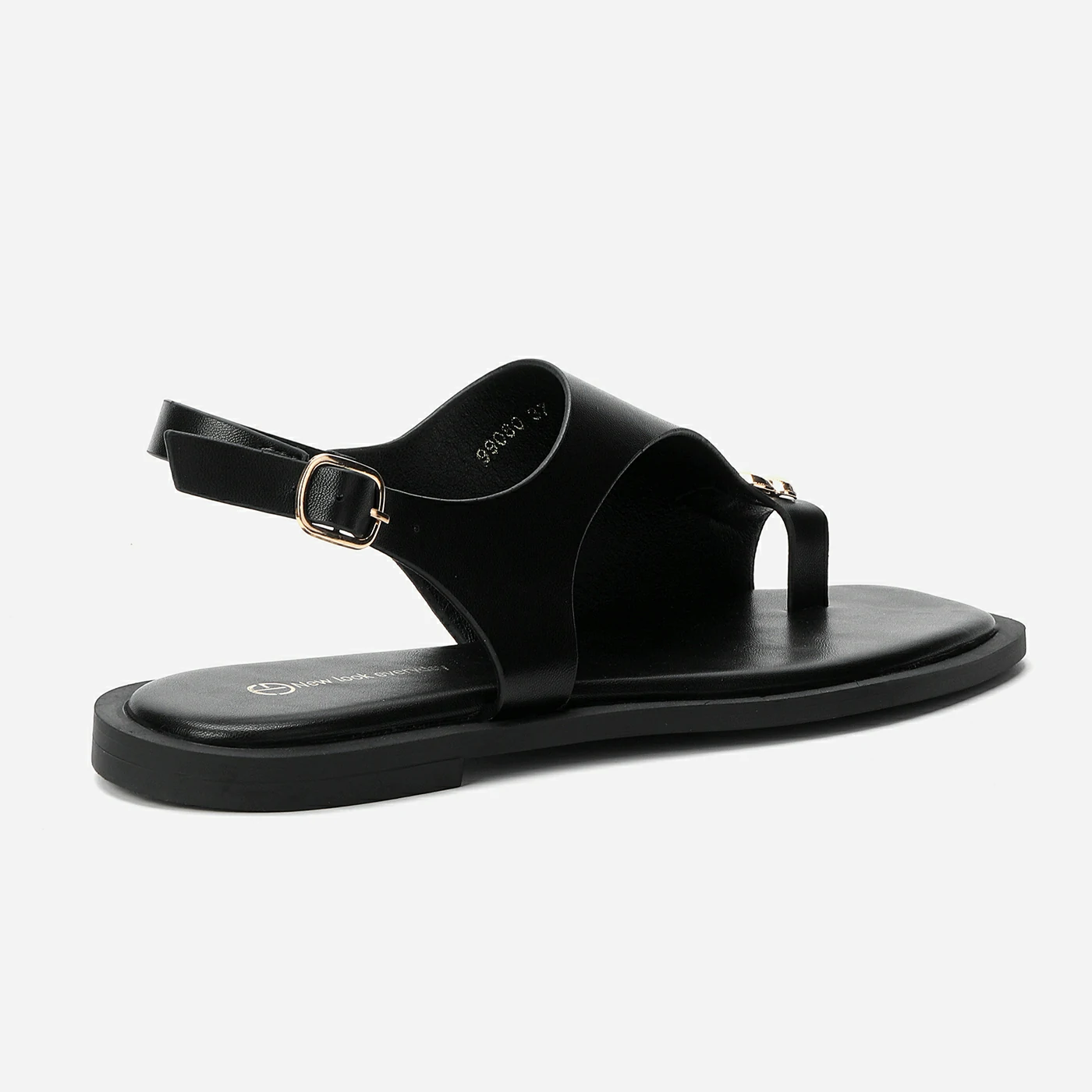 סנדל שטוח שחור 37