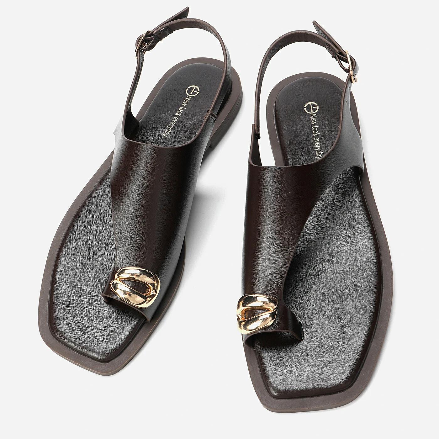 סנדל שטוח חום 41