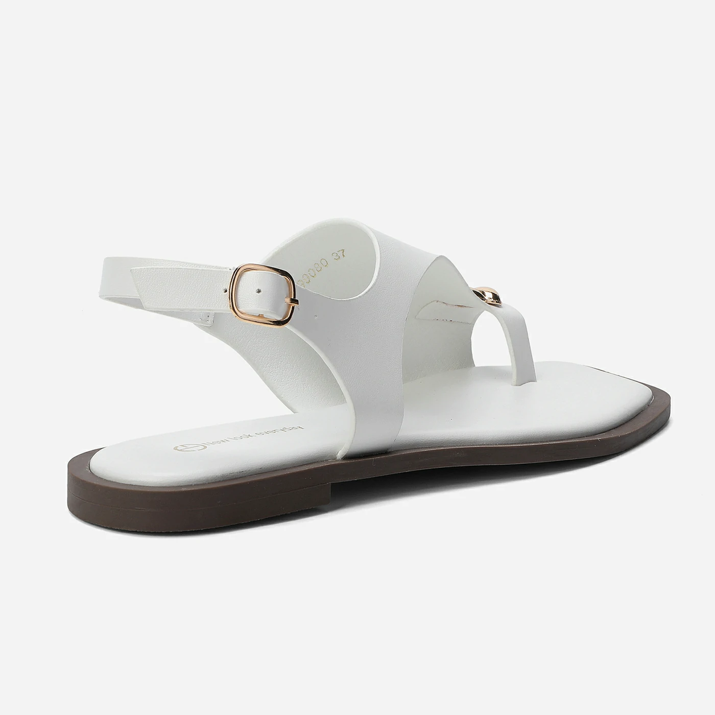 סנדל שטוח לבן 36