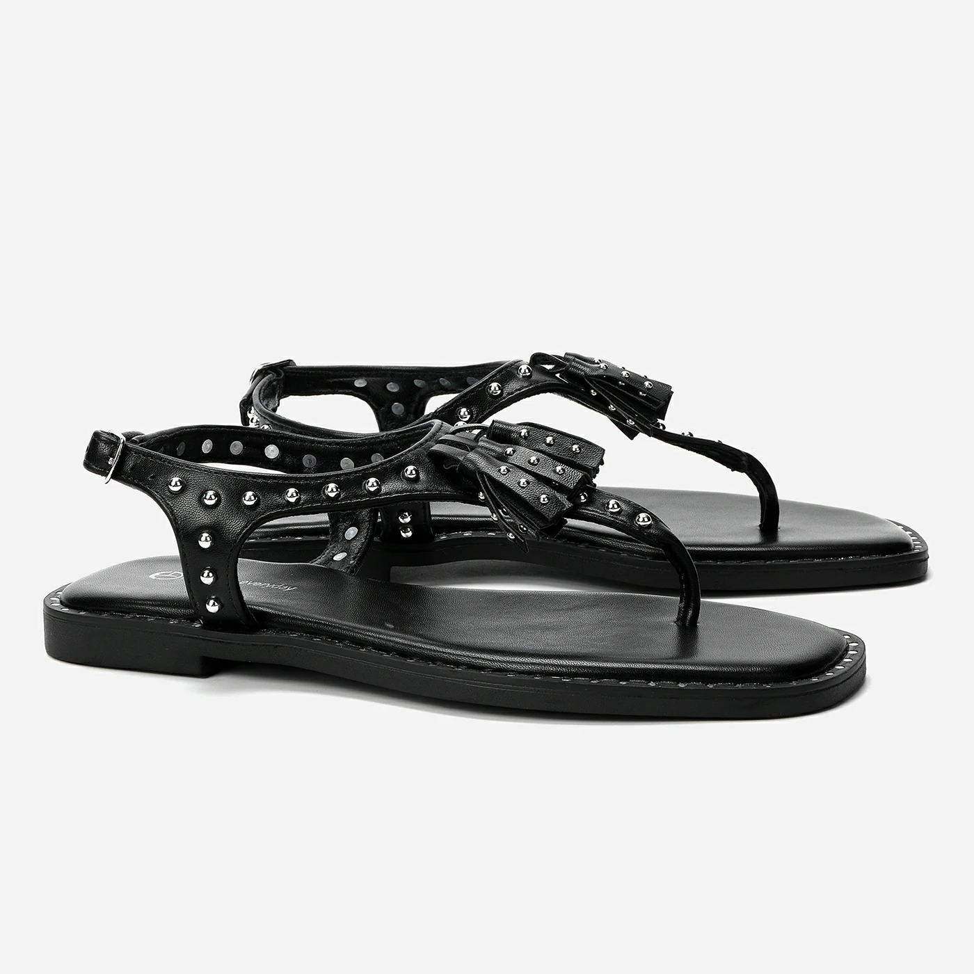 סנדל שטוח שחור 38