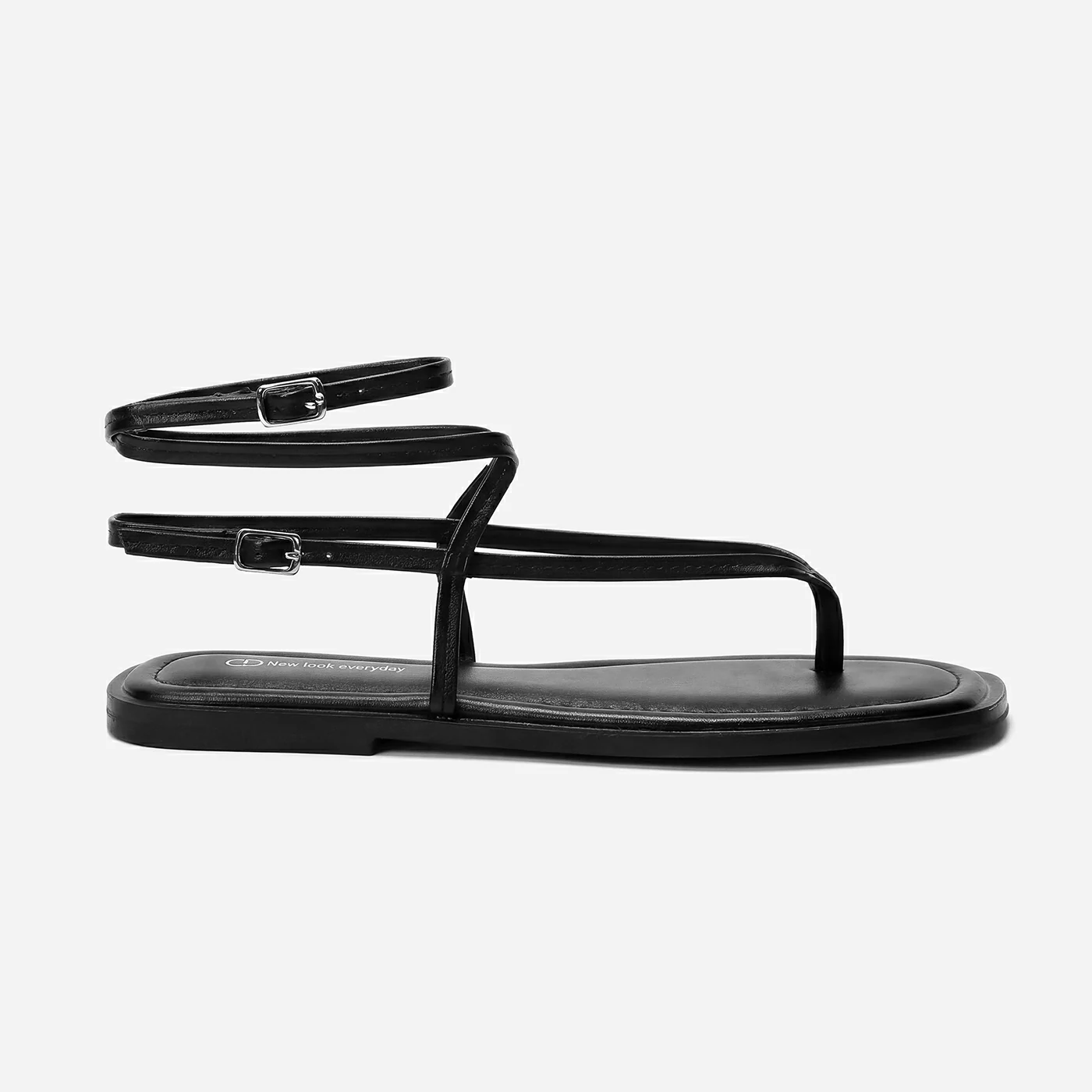 סנדל שטוח שחור 36