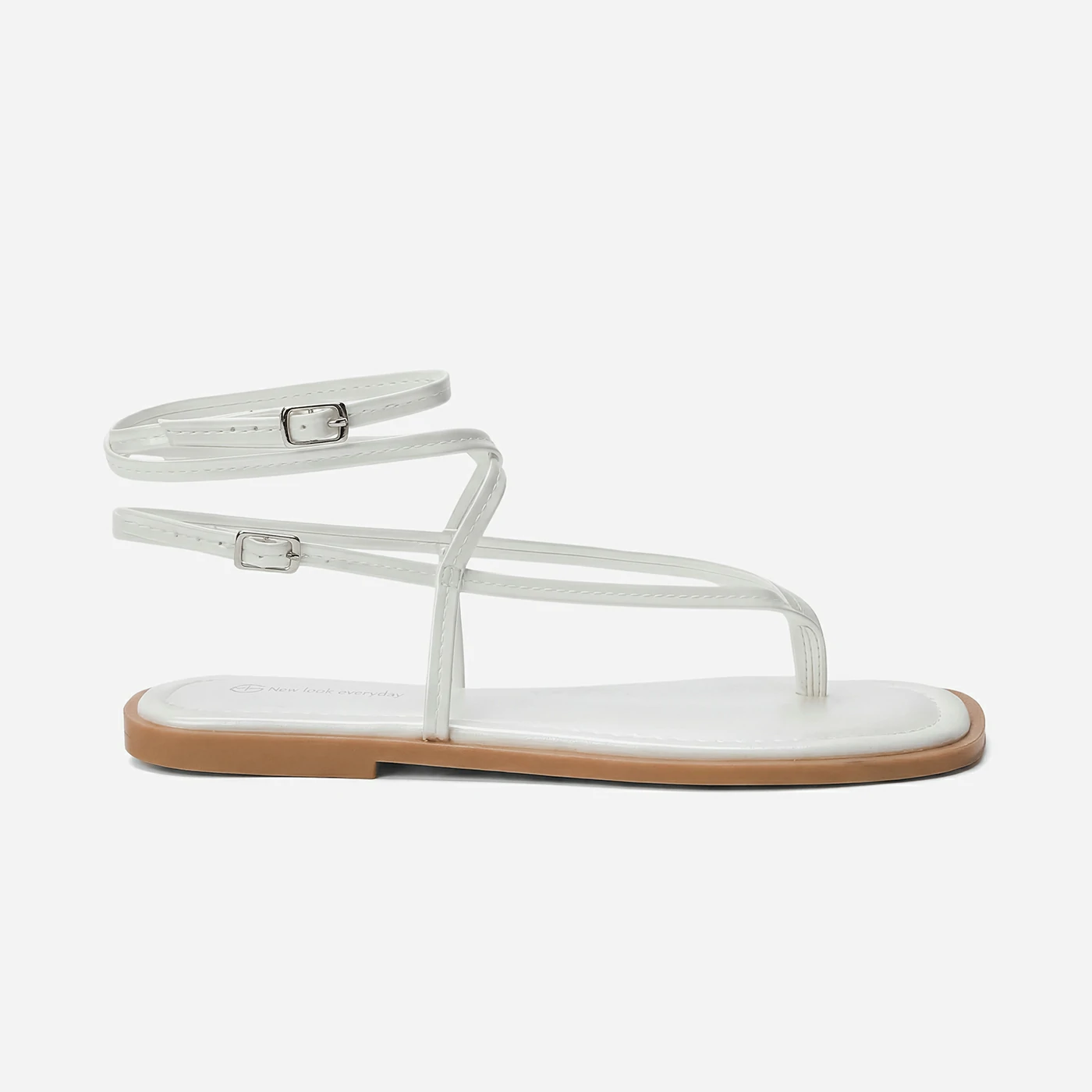 סנדל שטוח לבן 36