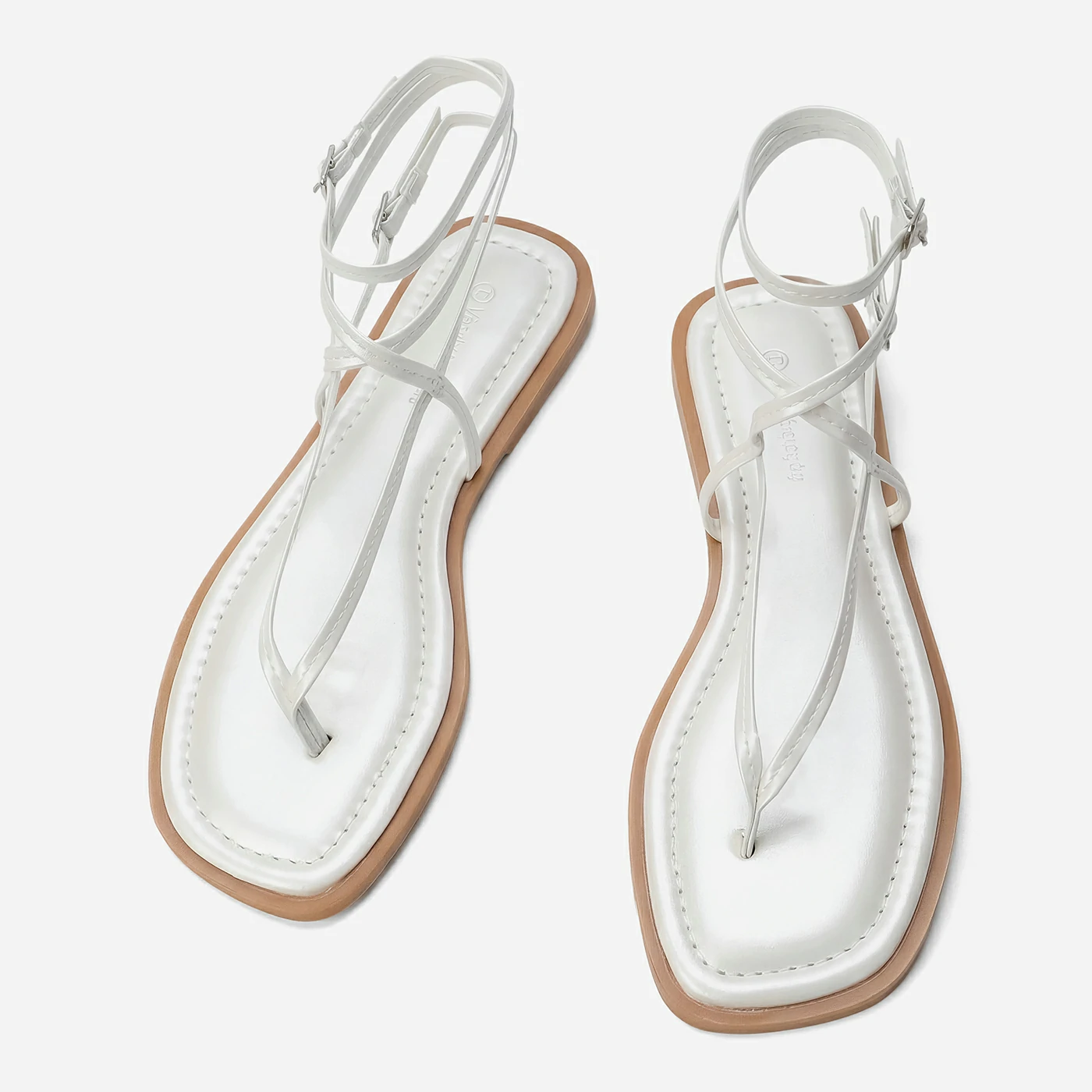 סנדל שטוח לבן 36