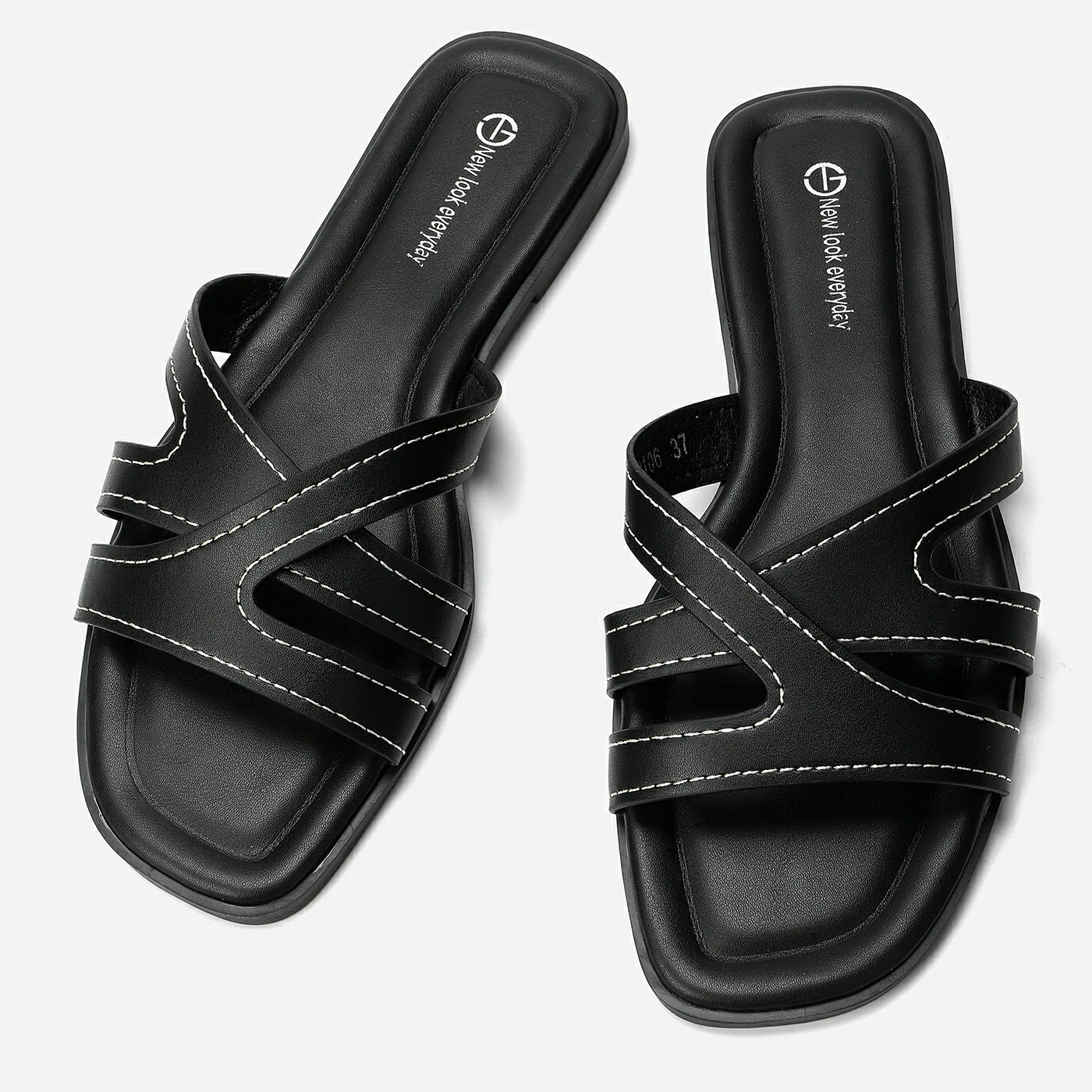 כפכף שטוח שחור 36