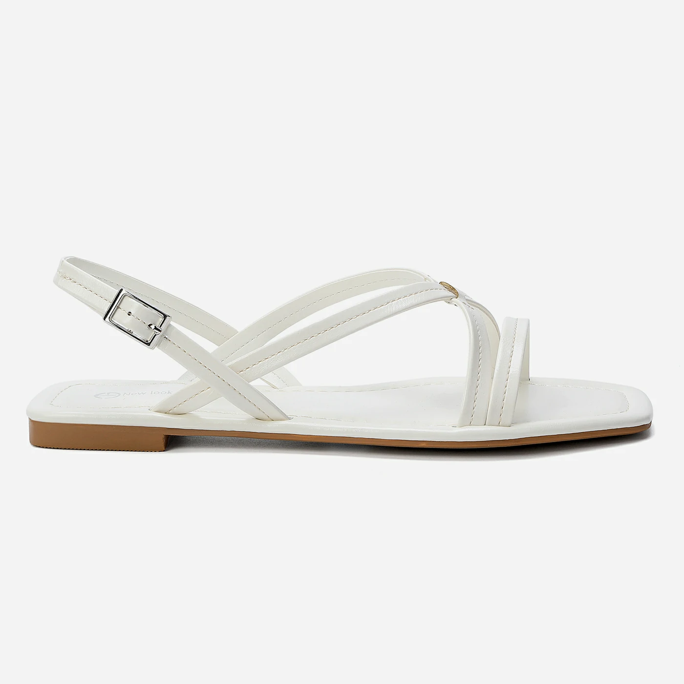 סנדל שטוח לבן 36