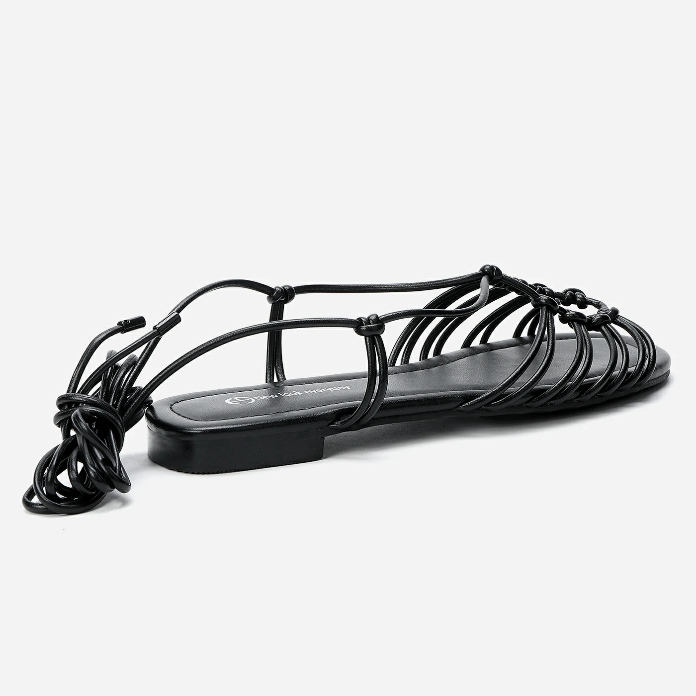 סנדל שטוח שחור 36