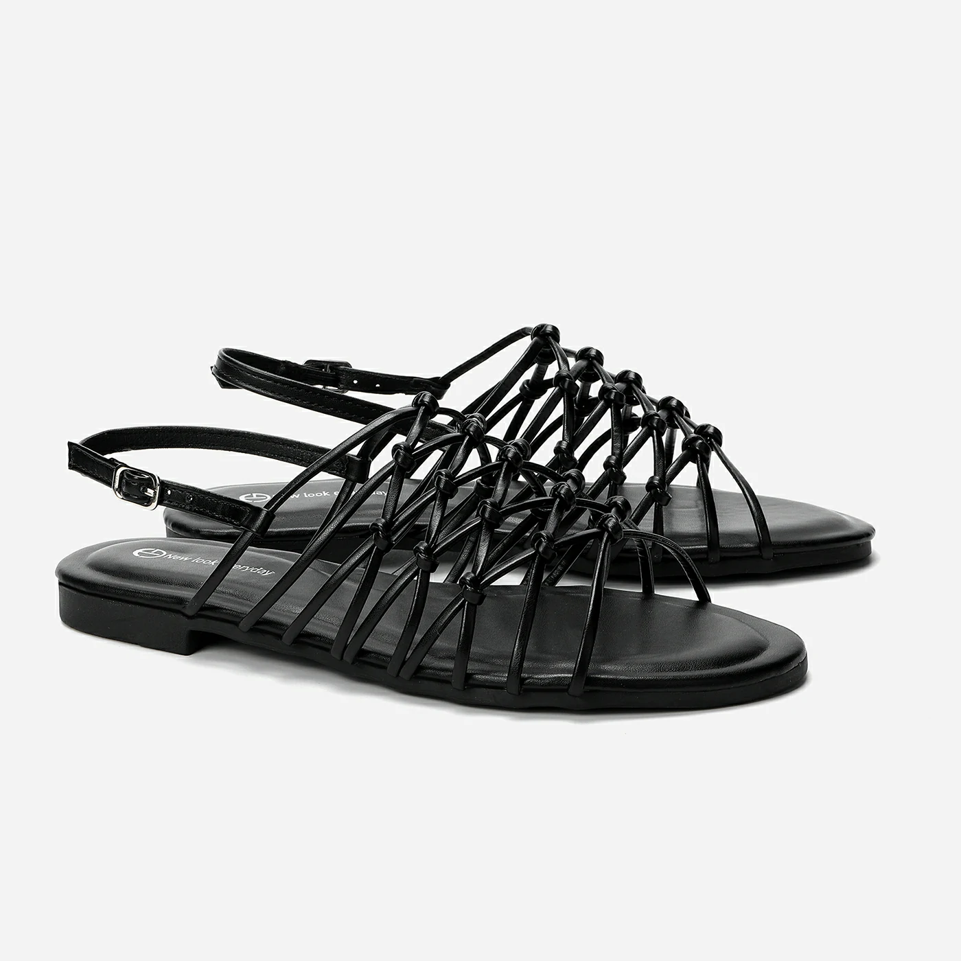 סנדל שטוח שחור 37