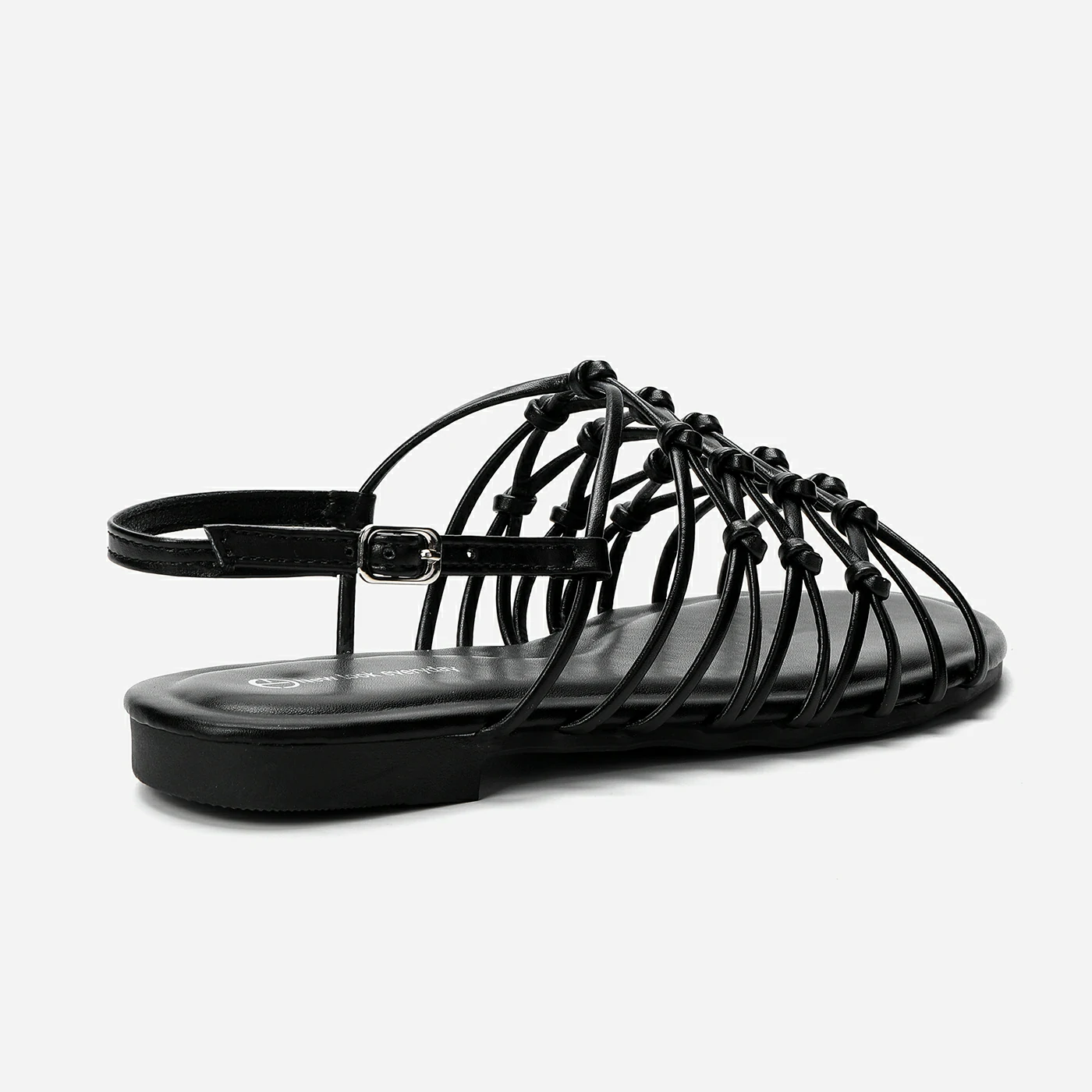 סנדל שטוח שחור 37