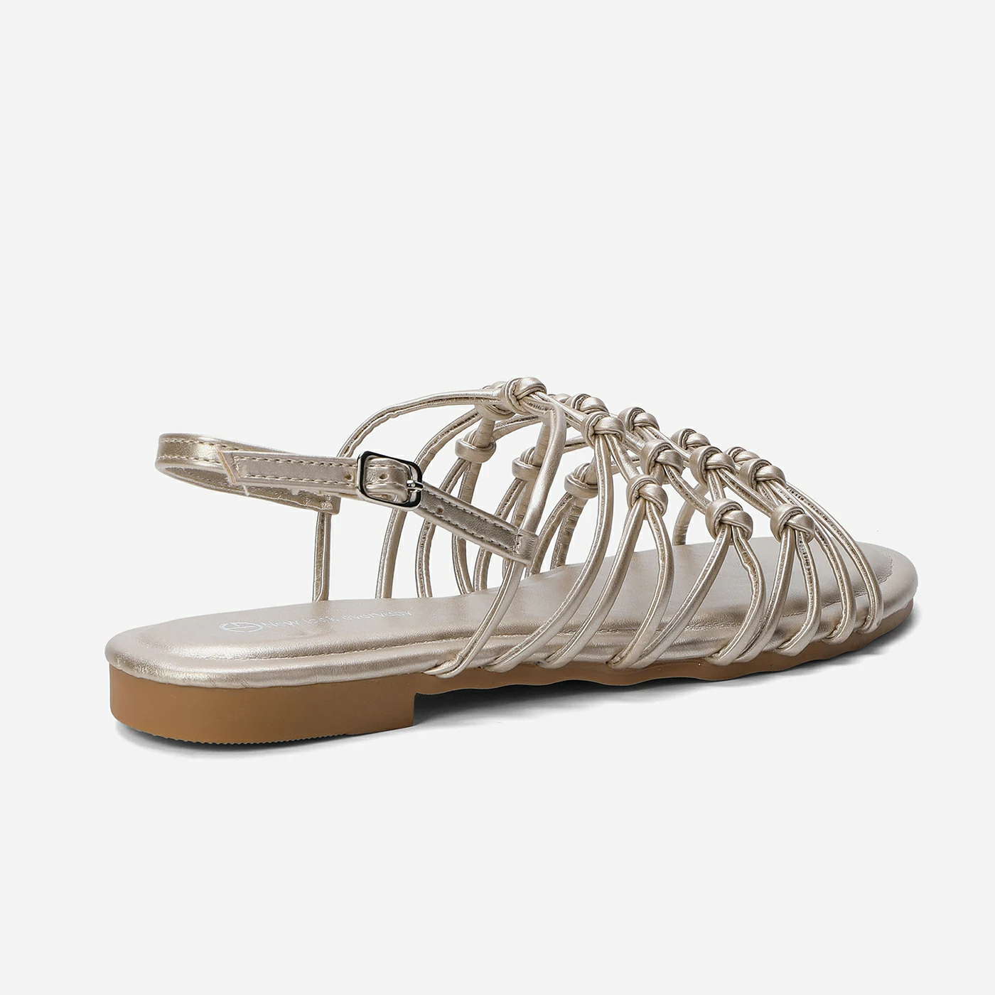 סנדל שטוח זהב 37