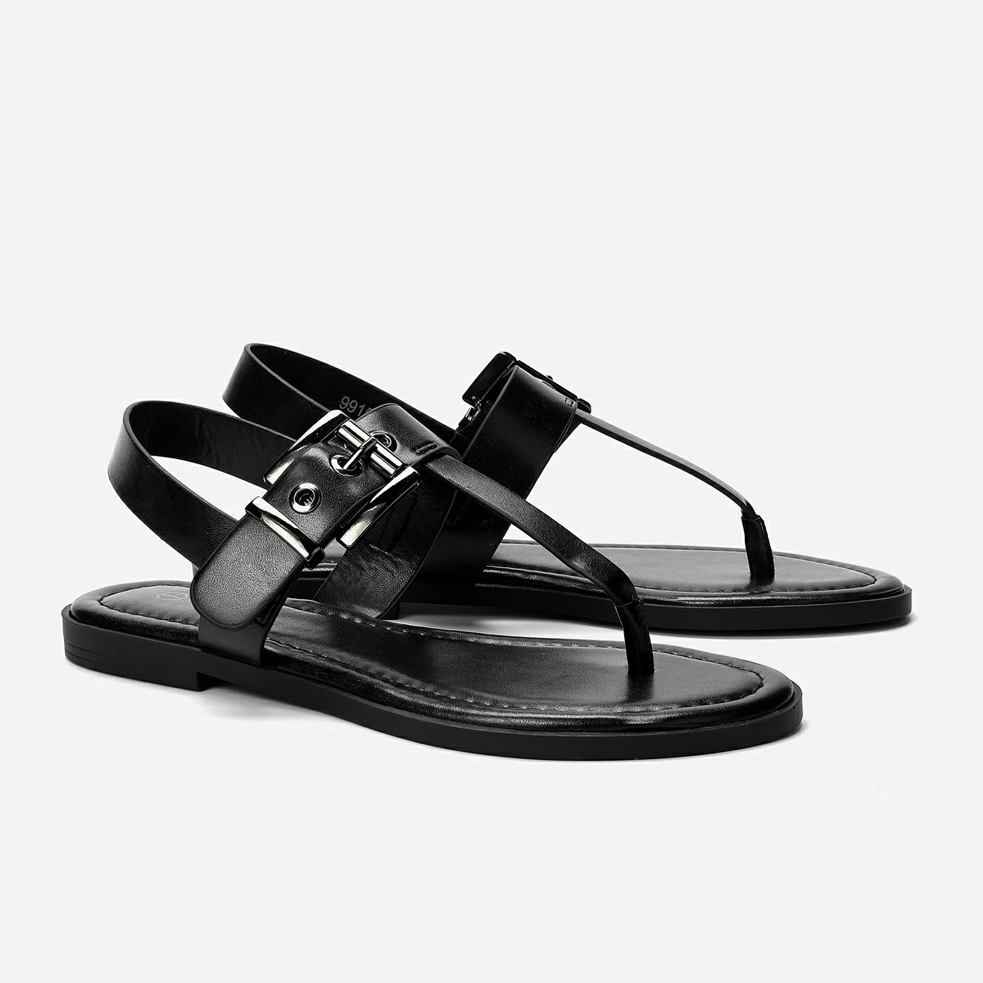 סנדל שטוח שחור 36