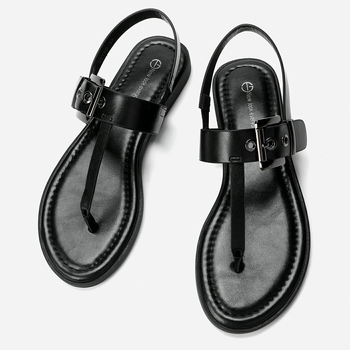 סנדל שטוח שחור 36