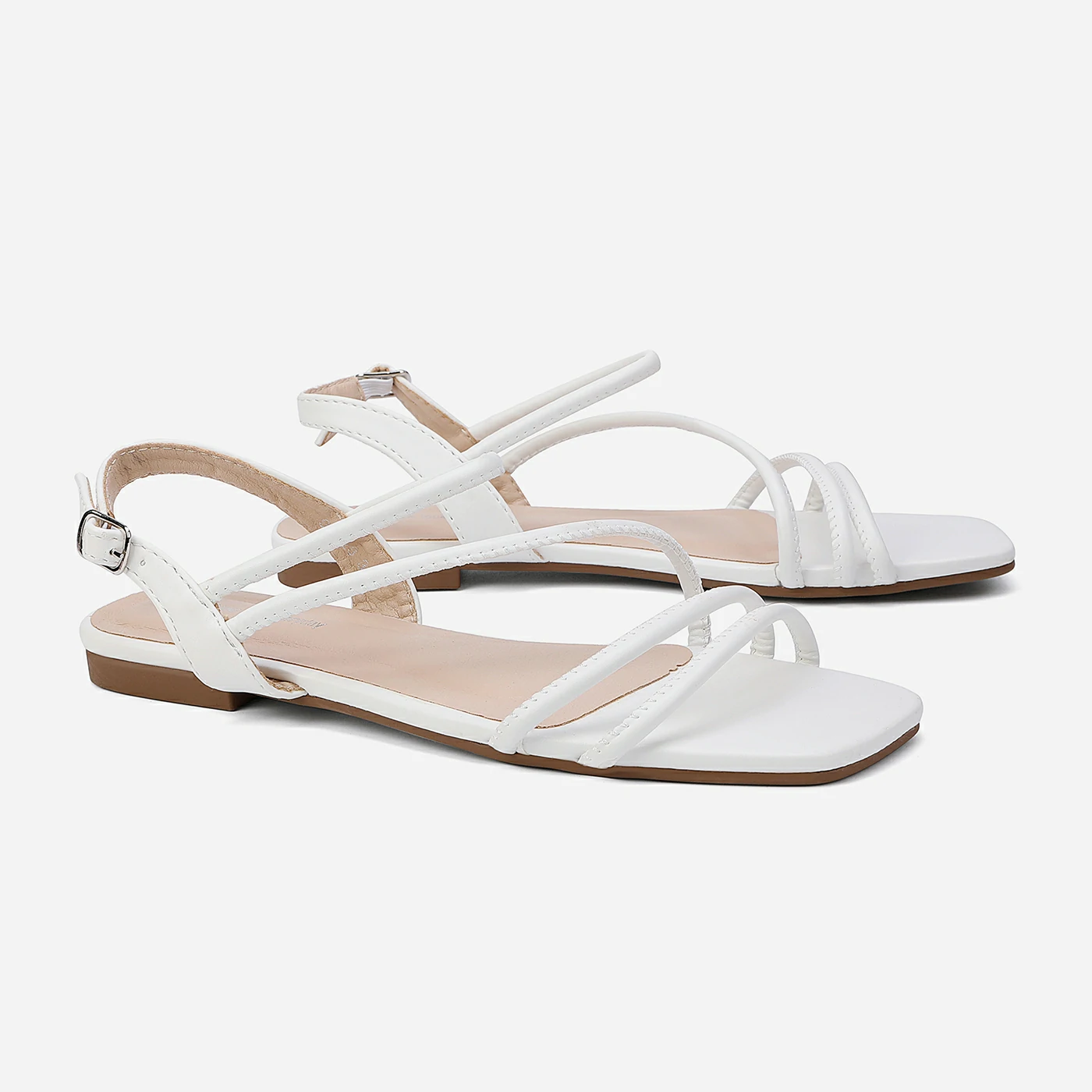 סנדל שטוח לבן 38