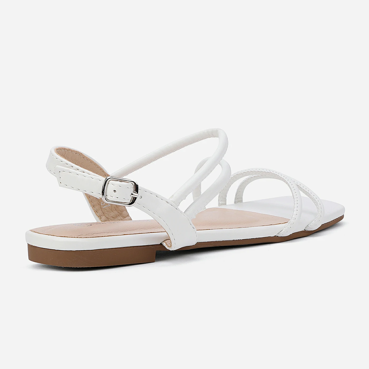 סנדל שטוח לבן 38