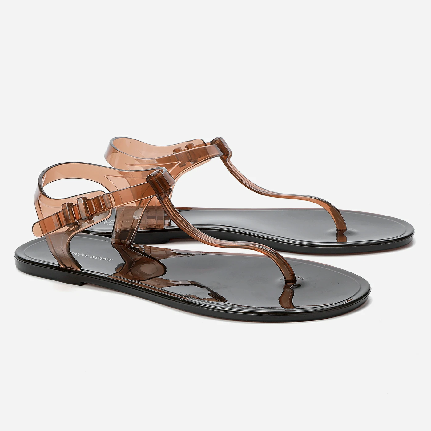 סנדל שטוח חום 40