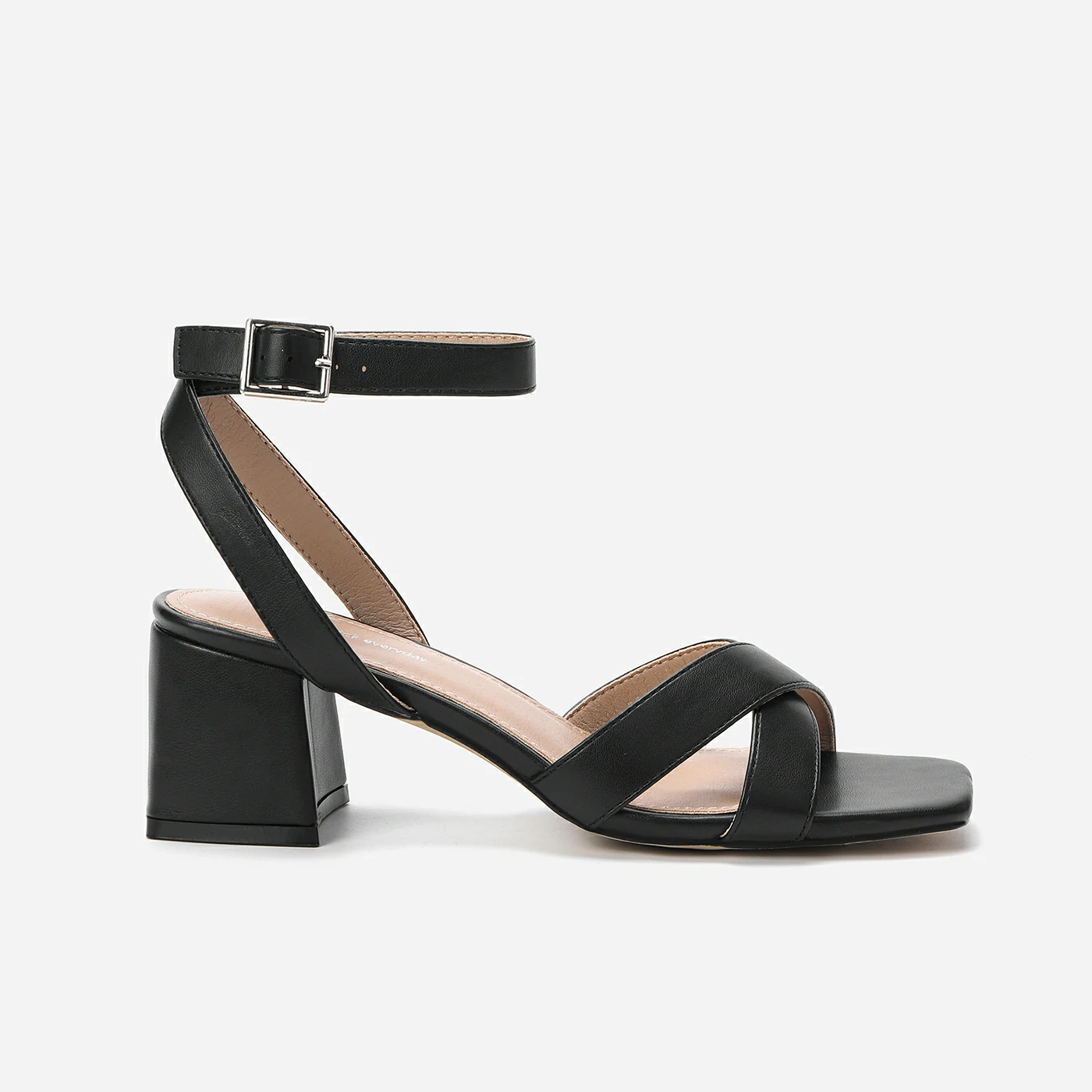 סנדל עקב שחור 37