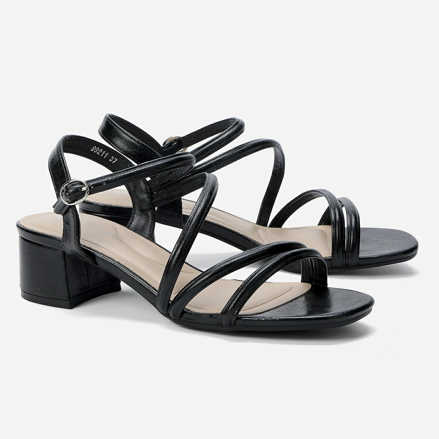 סנדל עקב שחור 40