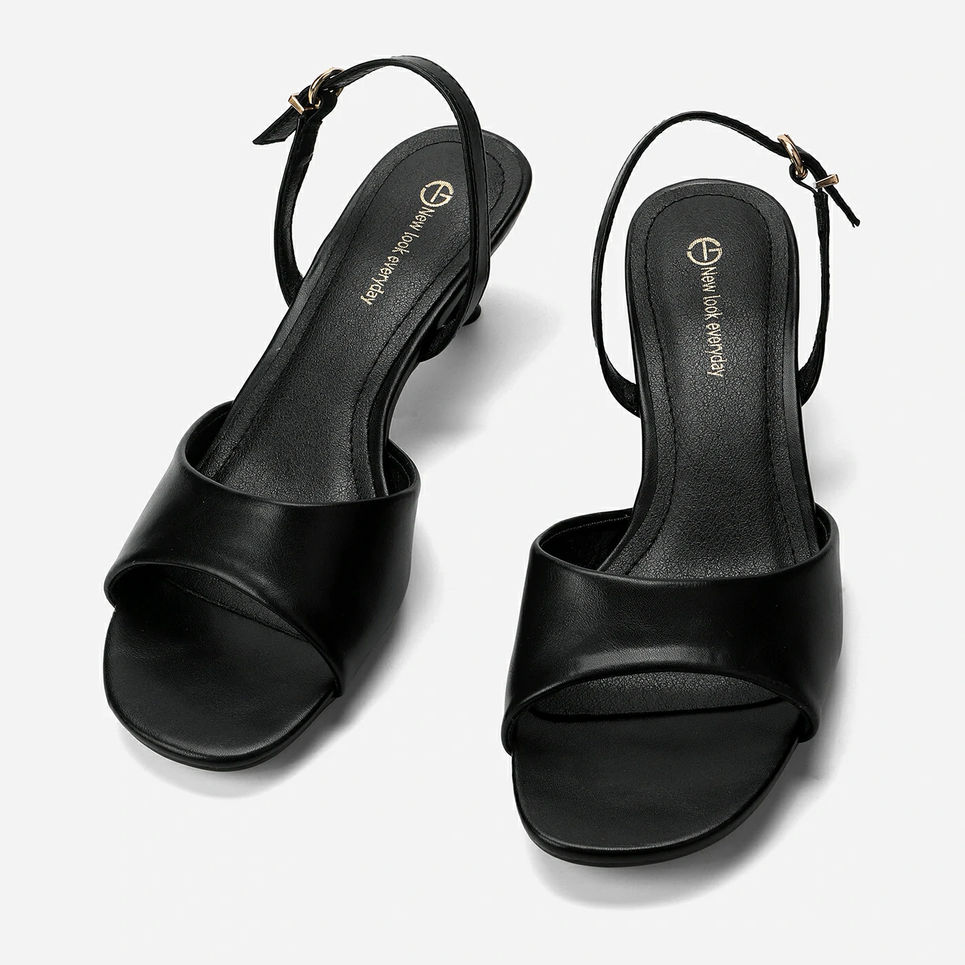 סנדל עקב שחור 37