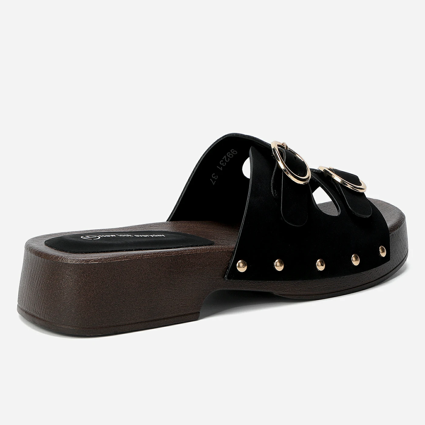 כפכף פלטפורמה שחור 40