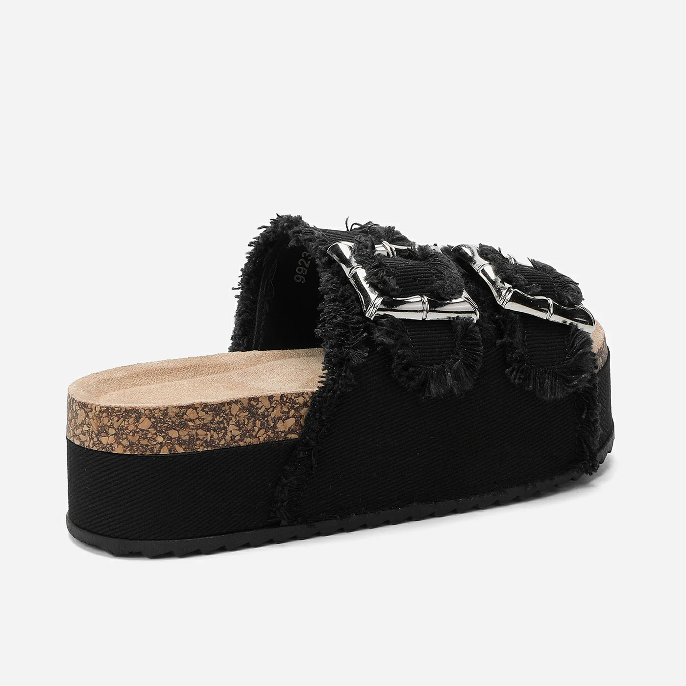 כפכף פלטפורמה שחור 37