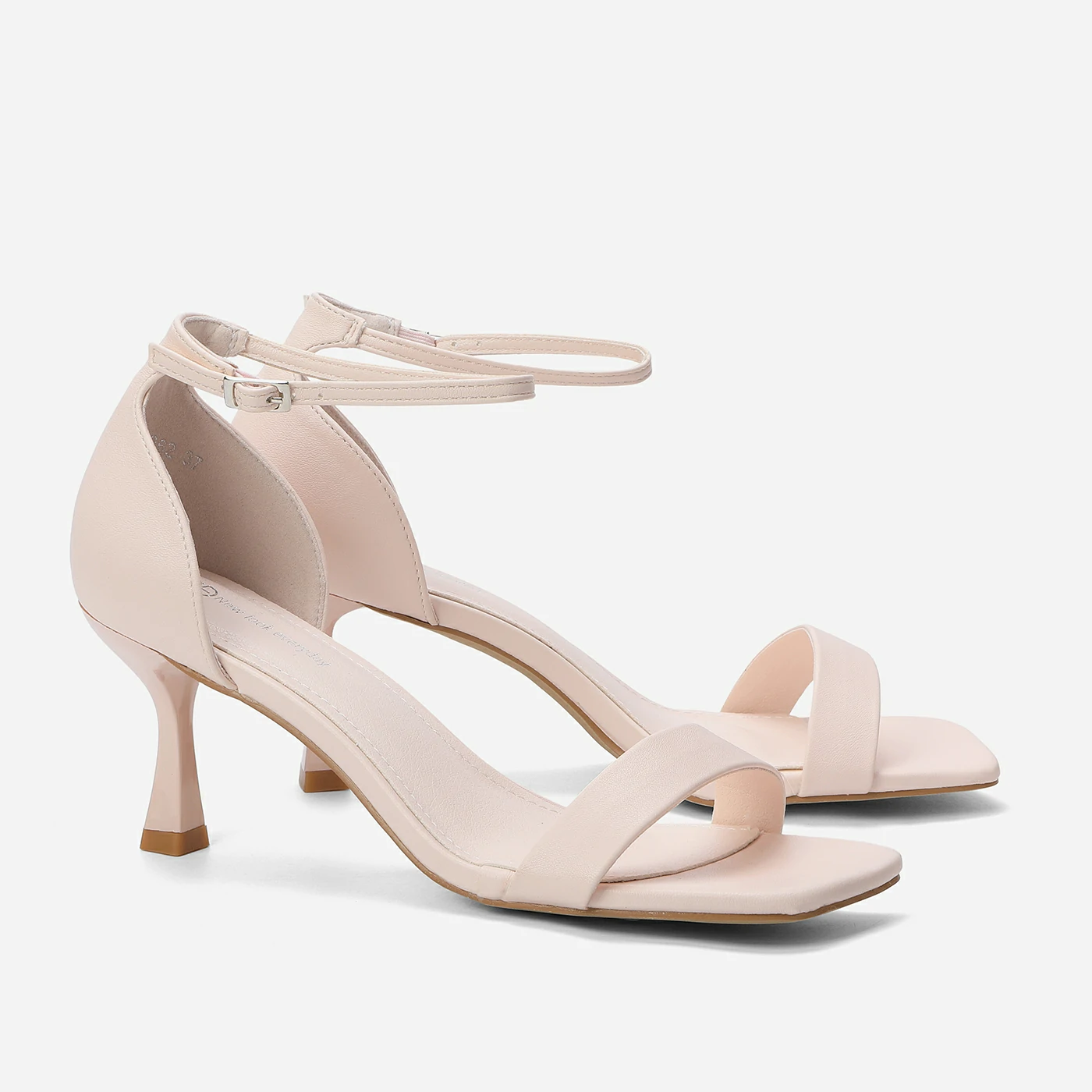 סנדל עקב ורוד בהיר 36