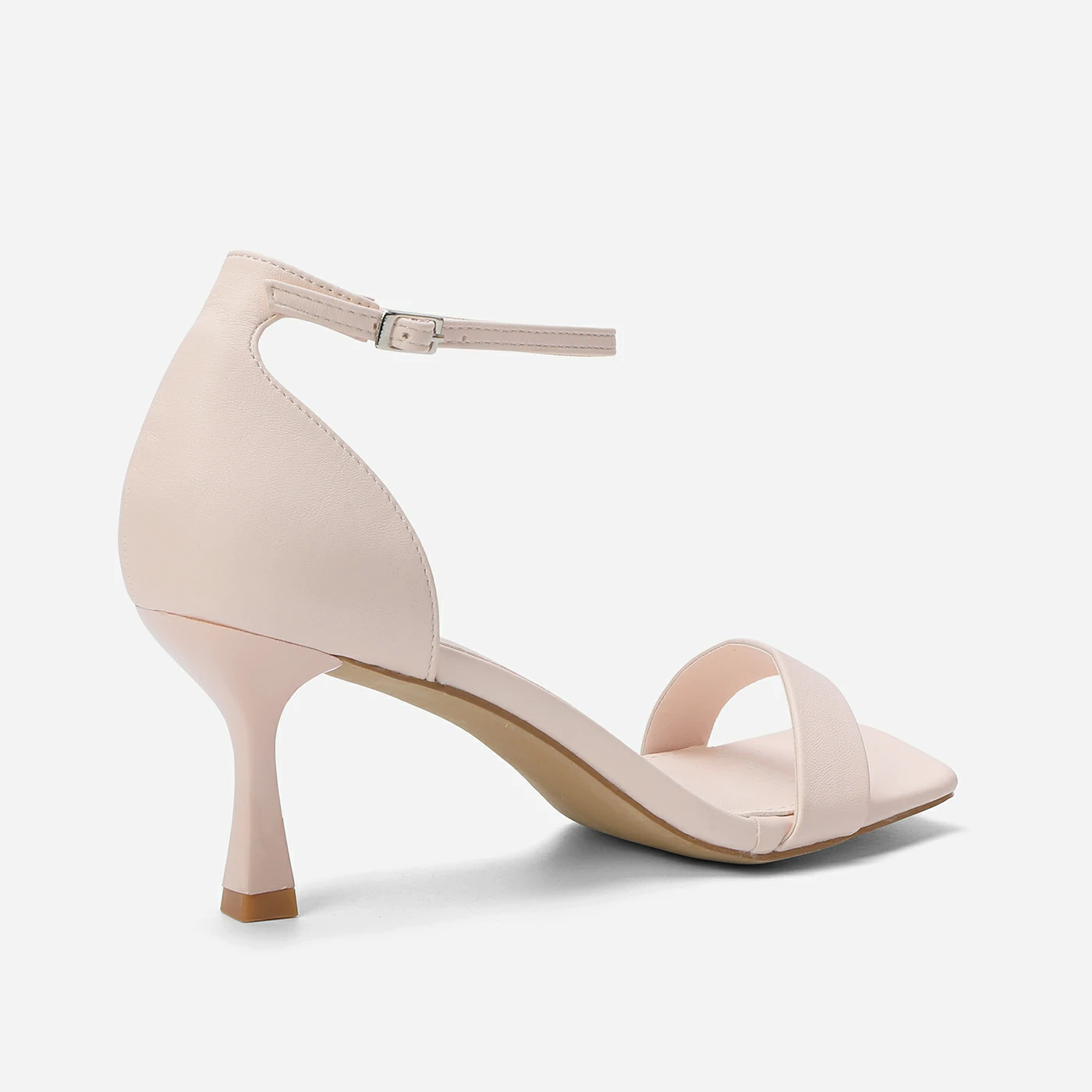 סנדל עקב ורוד בהיר 36