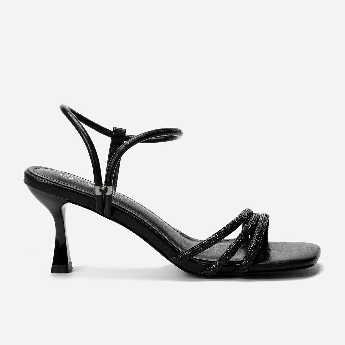 סנדל עקב שחור 36