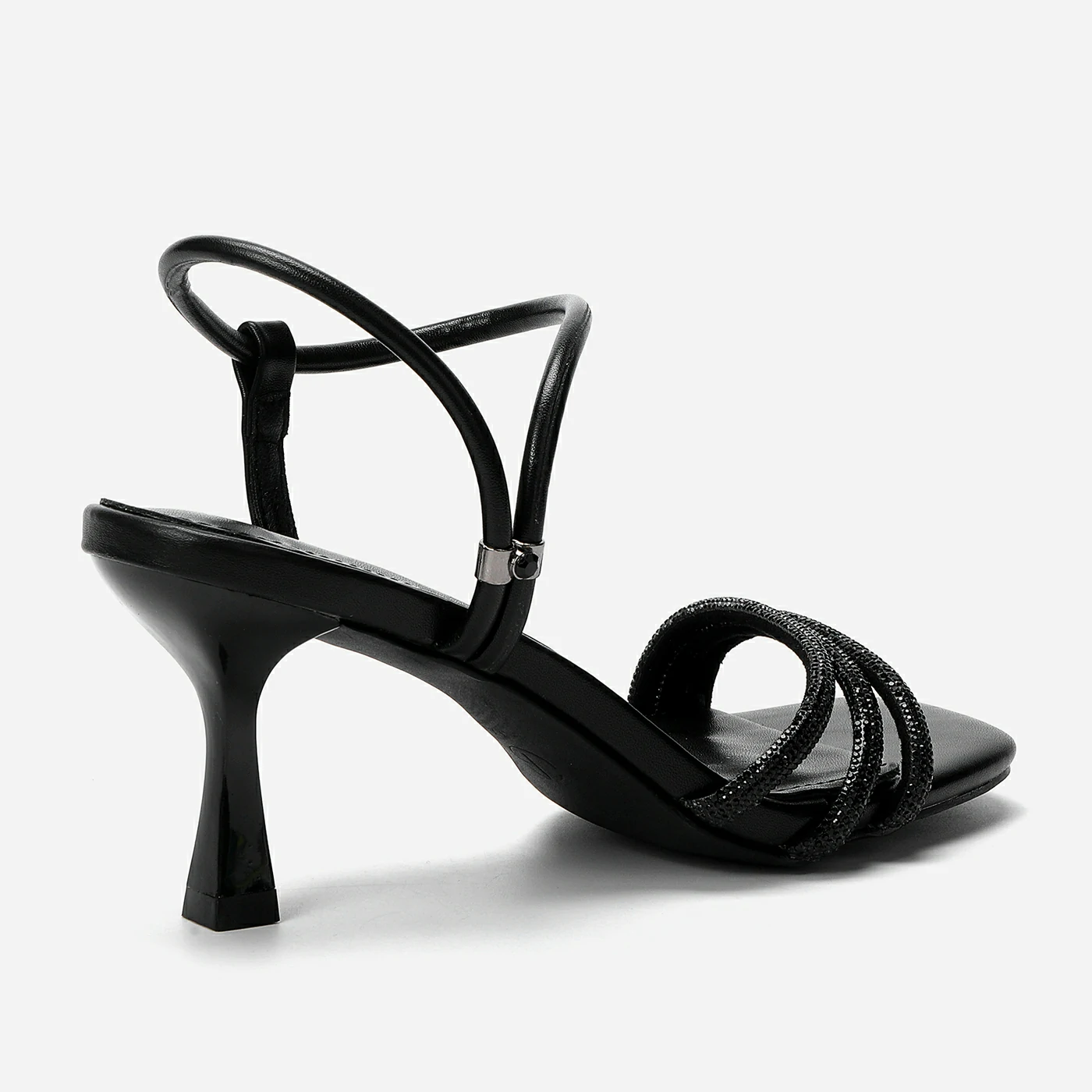 סנדל עקב שחור 36