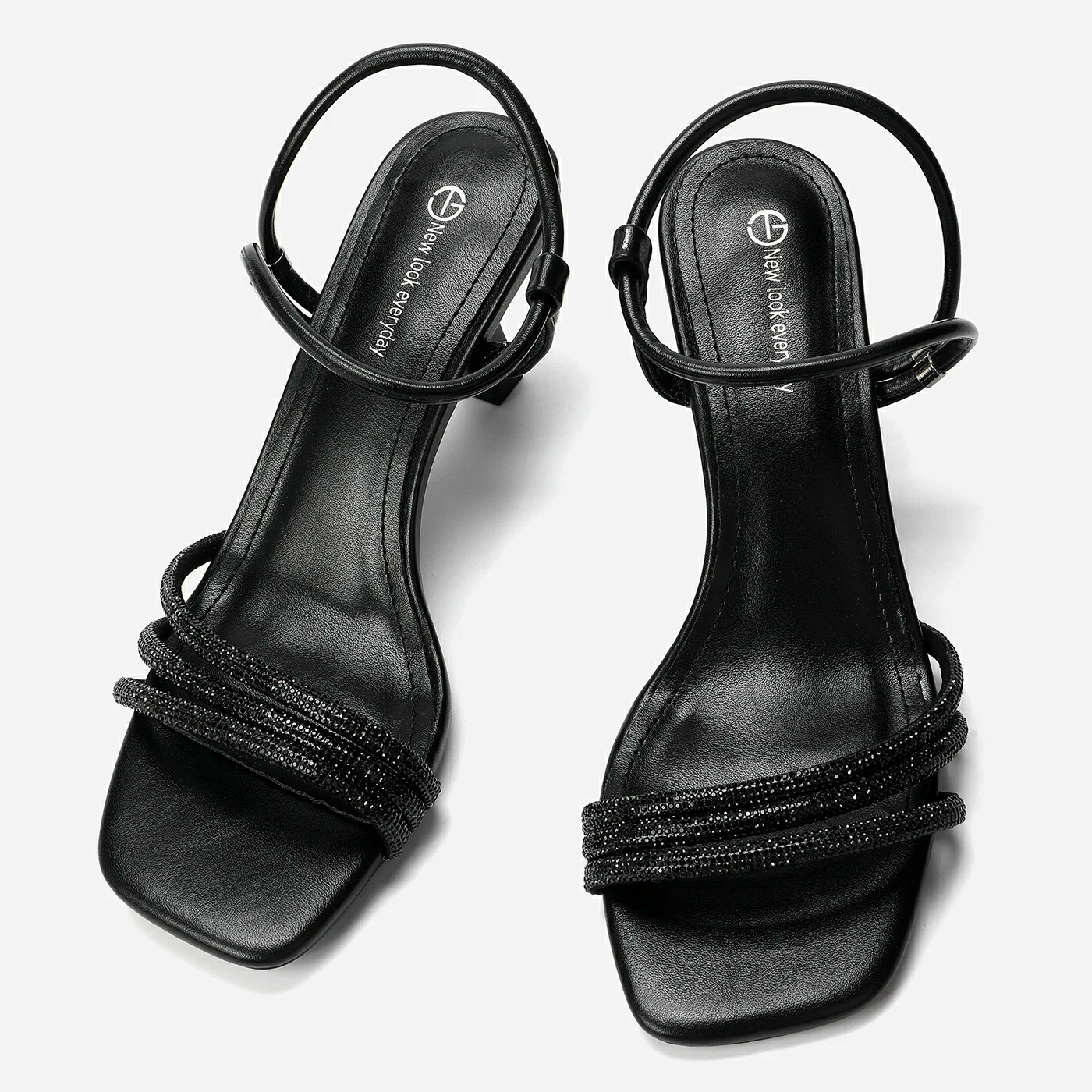 סנדל עקב שחור 36