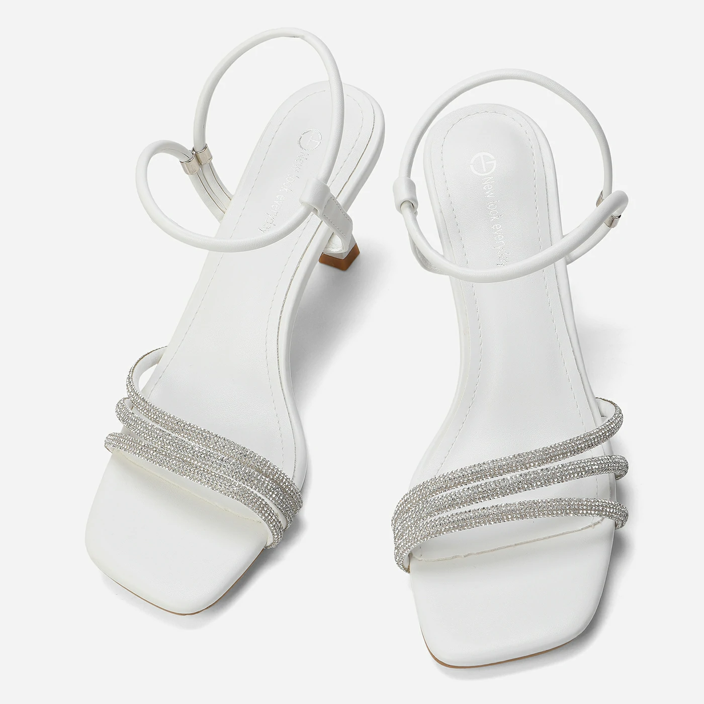 סנדל עקב לבן 41