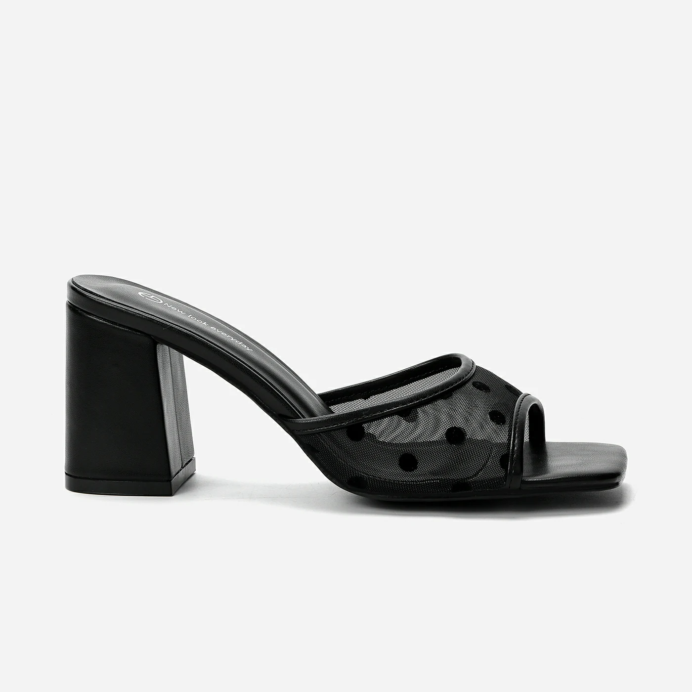 כפכף עקב שחור 39